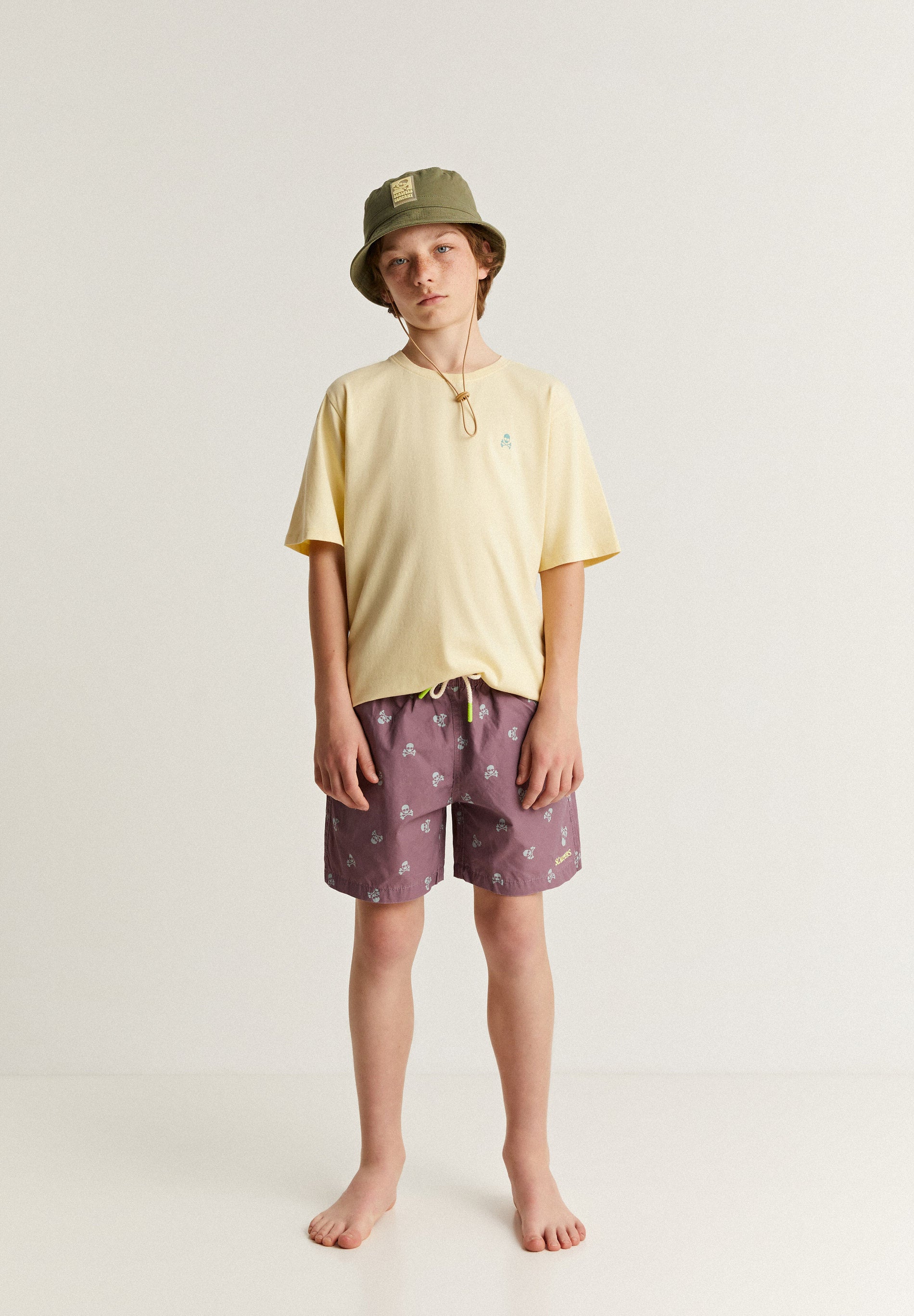 CLASSIC SWIMMING TRUNKS WITH SKULLS