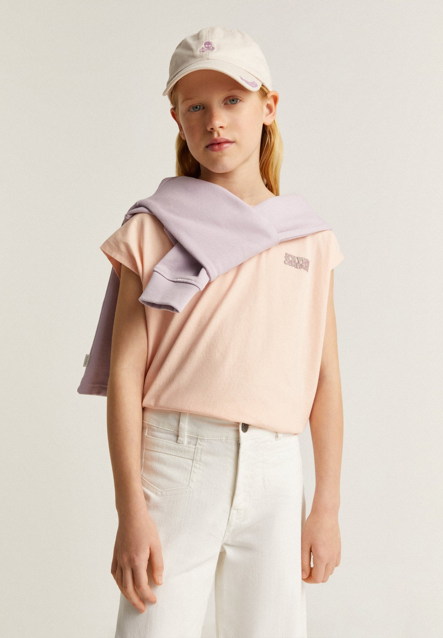 GLITTER LOGO T-SHIRT WITH KNOT