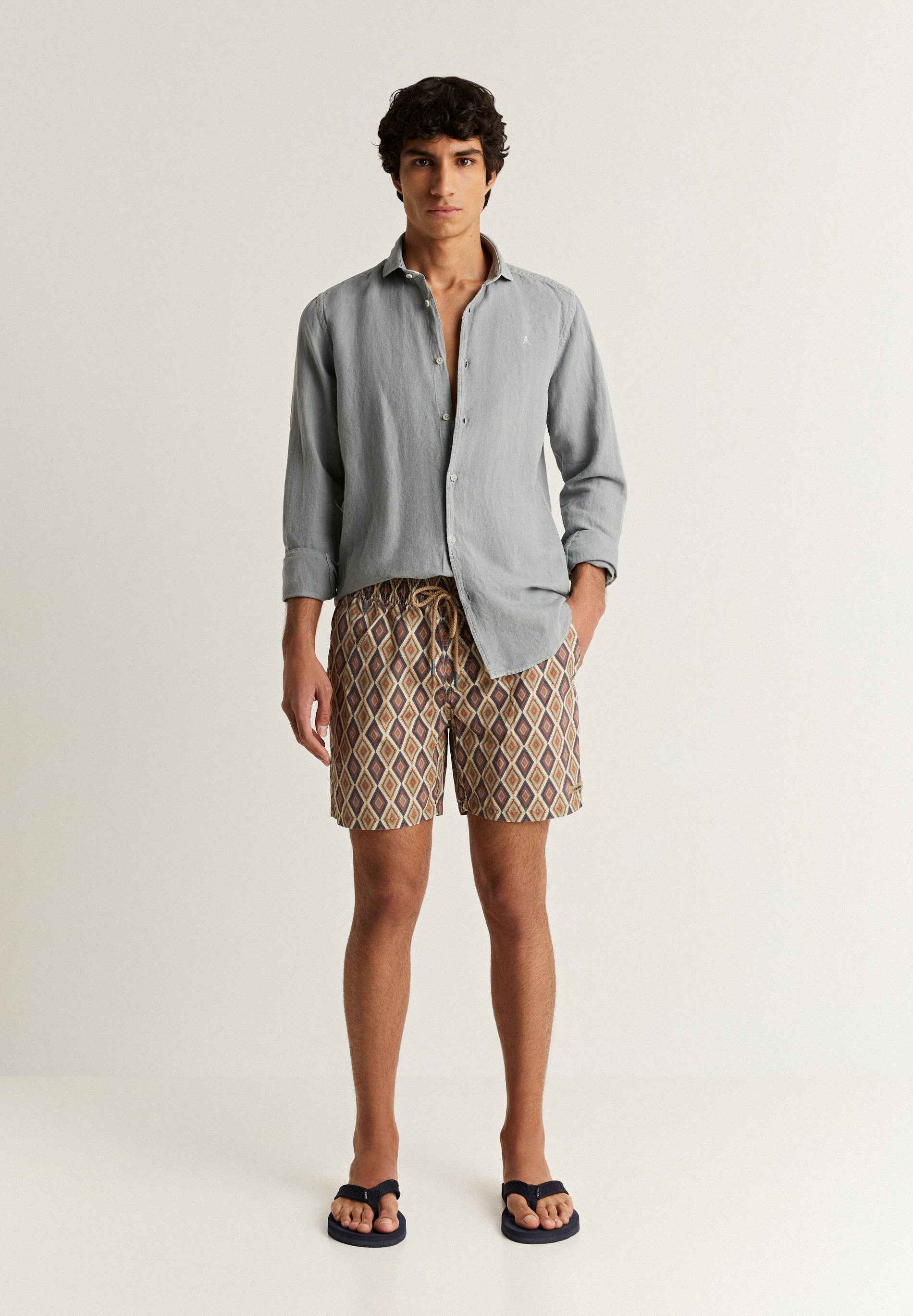 ETHNIC PRINT SWIMMING COSTUME