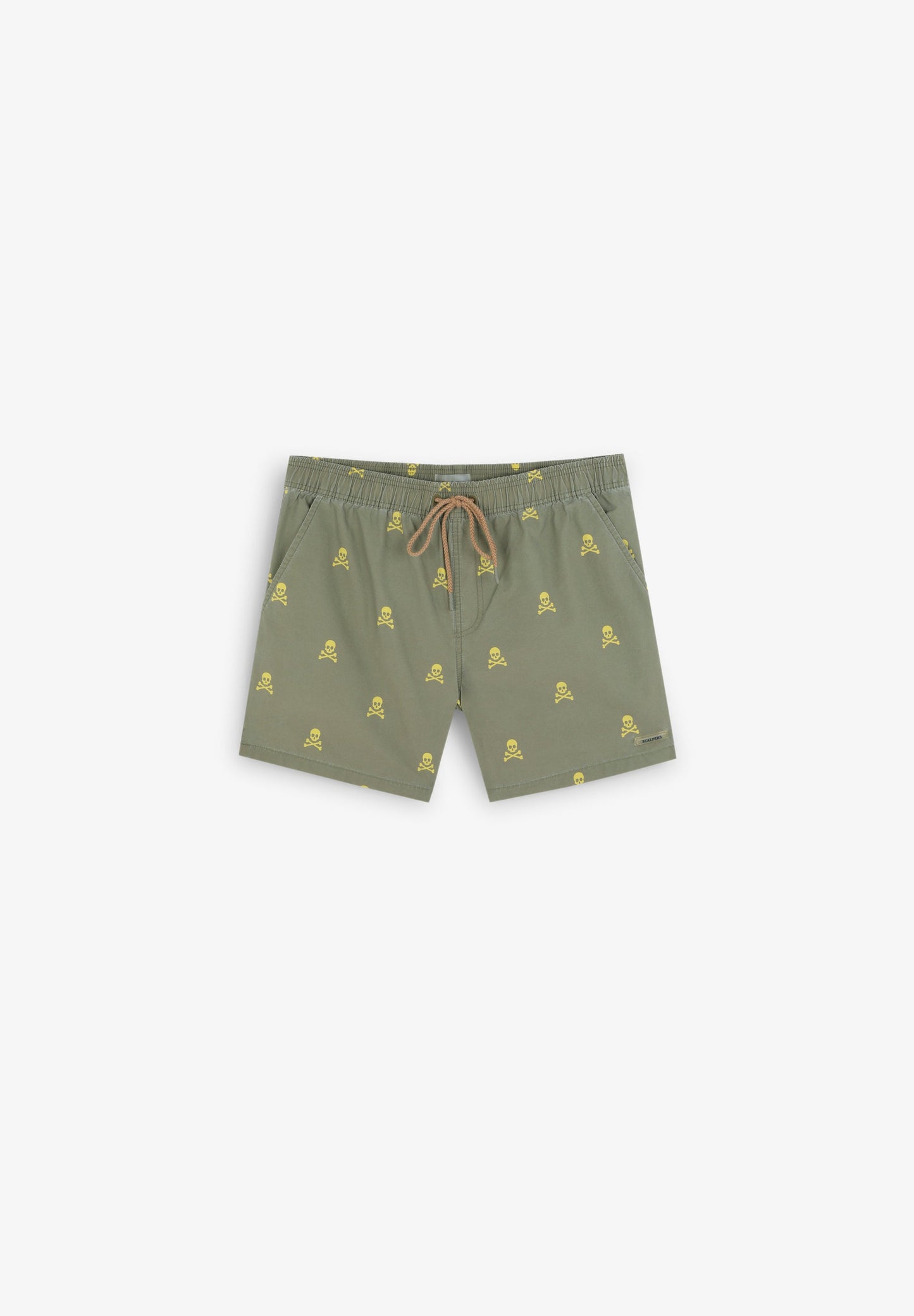 SWIMMING TRUNKS WITH ALL-OVER NEON SKULLS