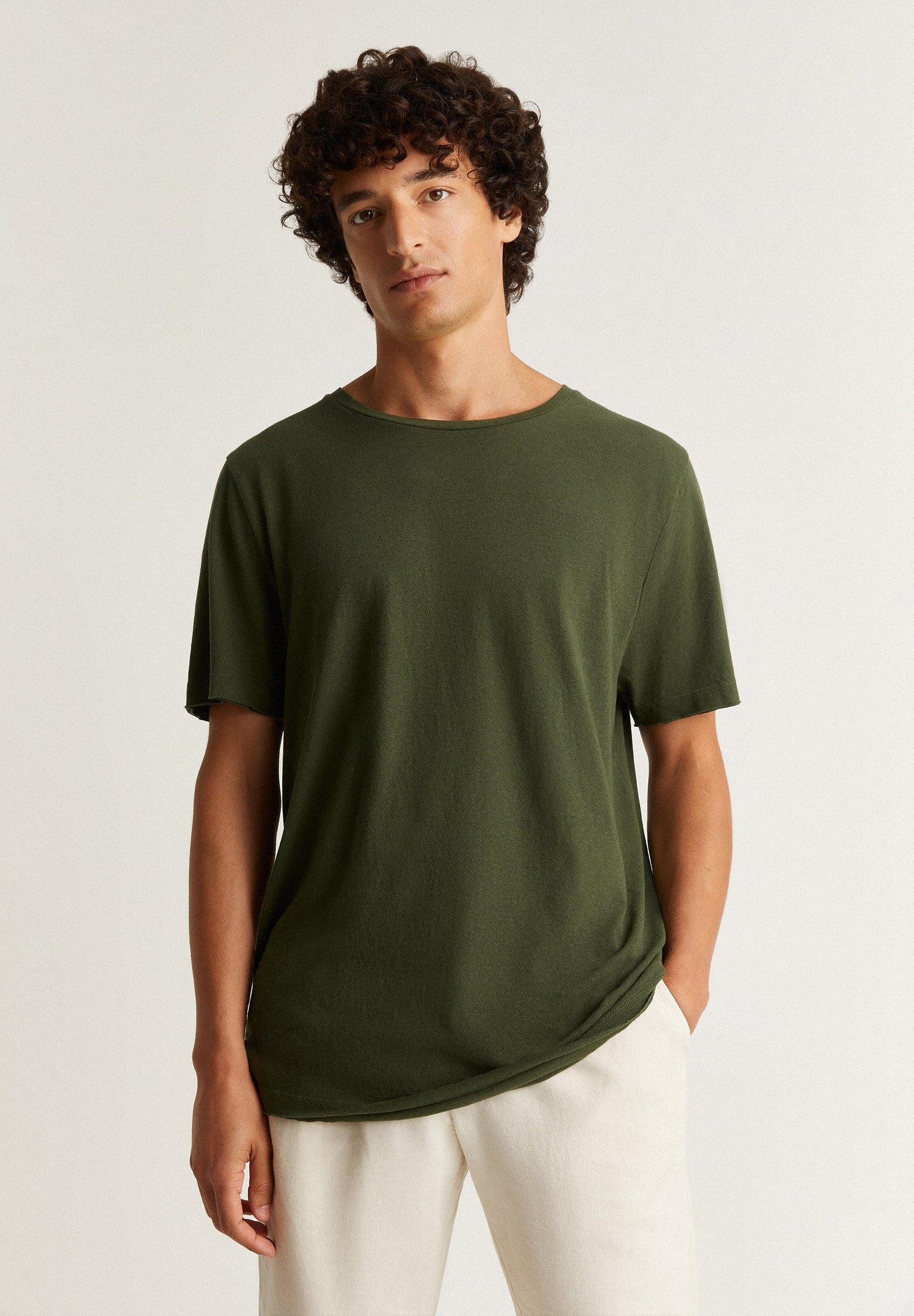 PLAIN LINEN T-SHIRT
