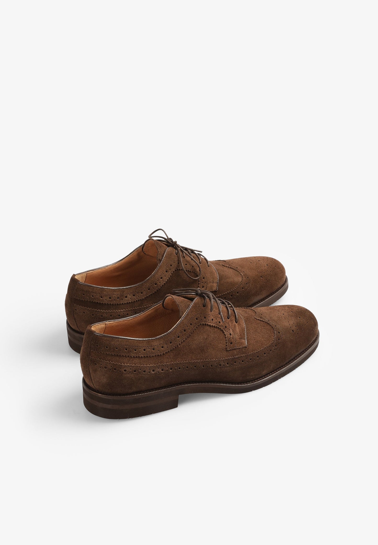 LEATHER SHOES WITH BROGUES