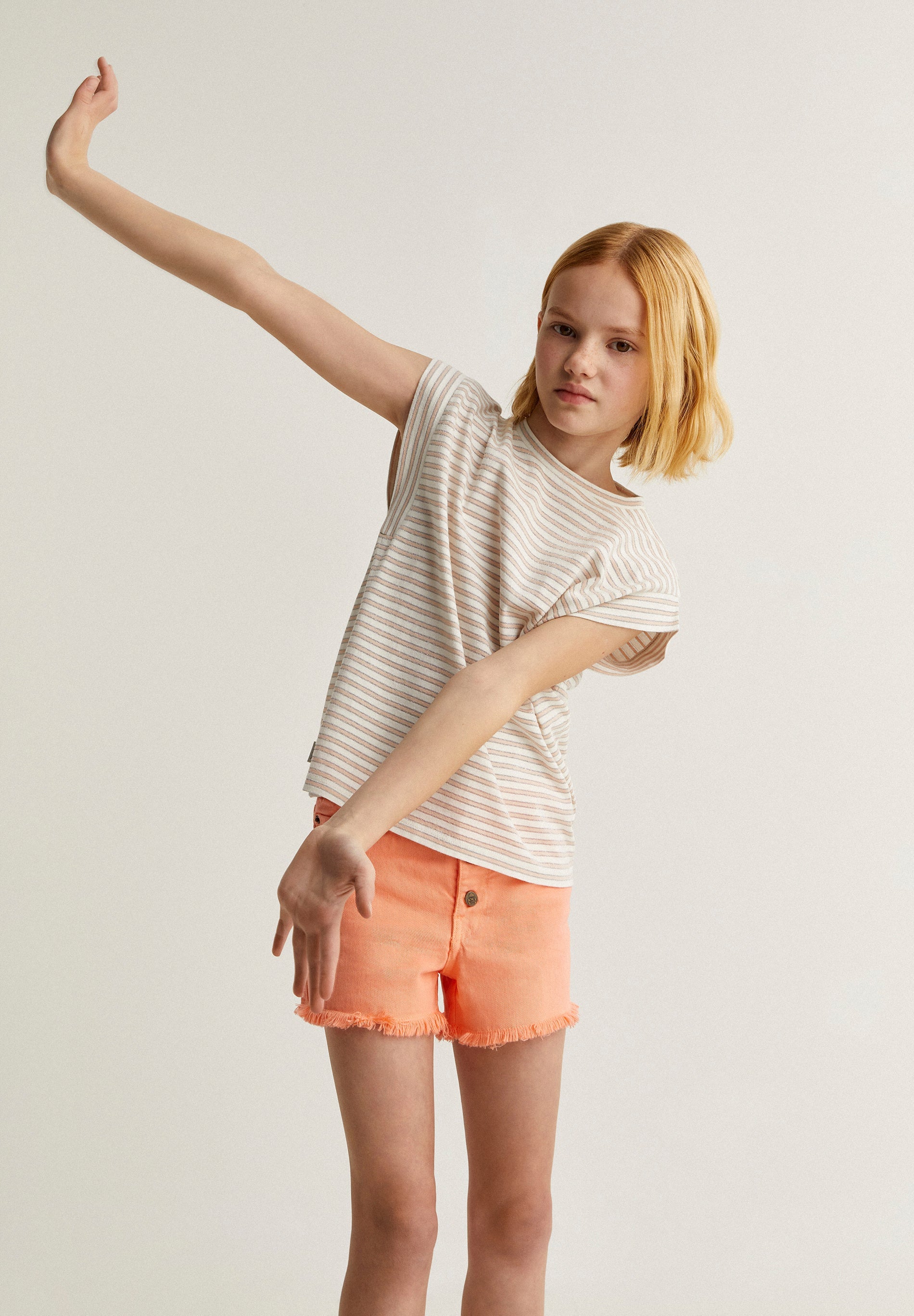 STRIPED LUREX T-SHIRT