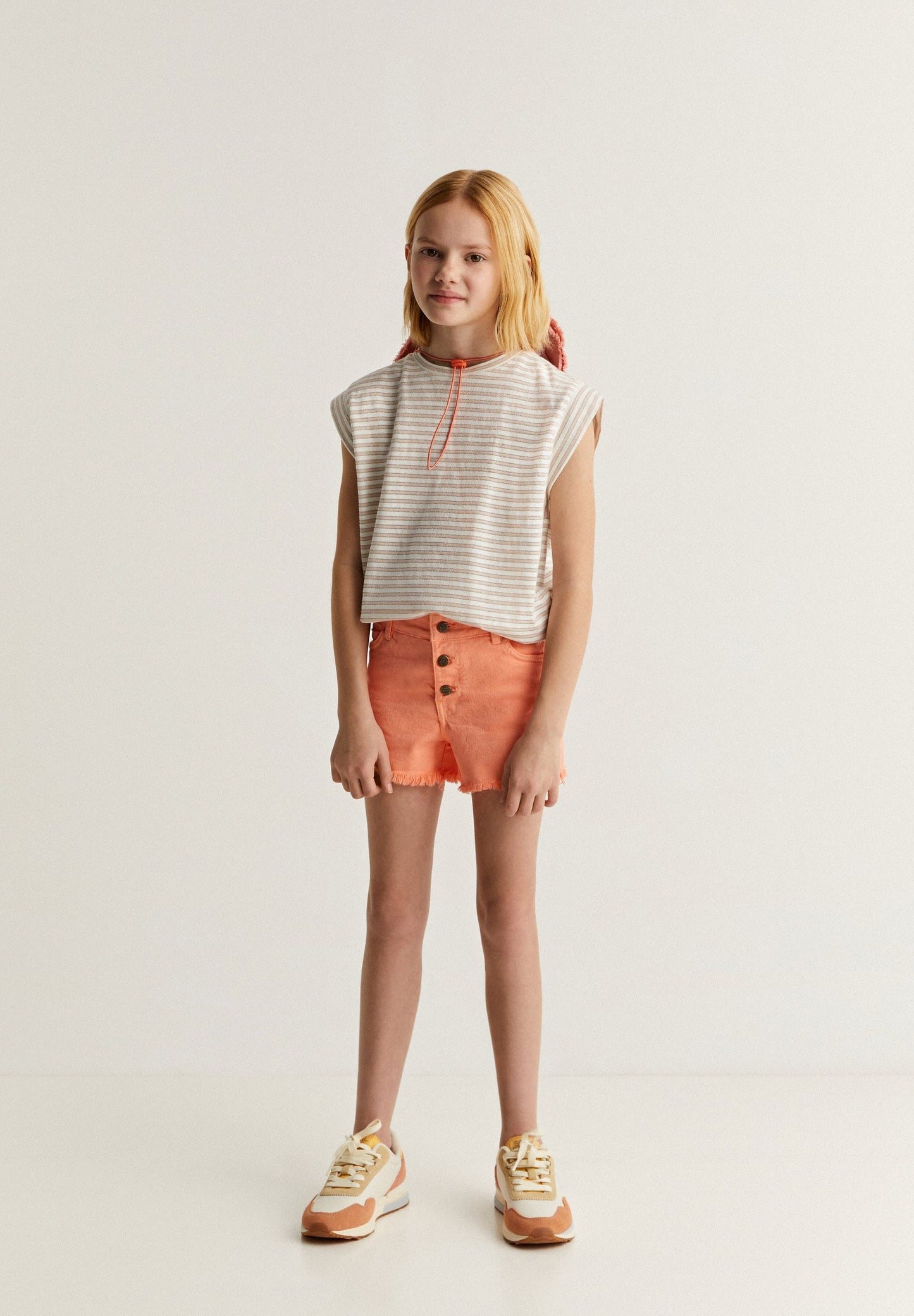 STRIPED LUREX T-SHIRT