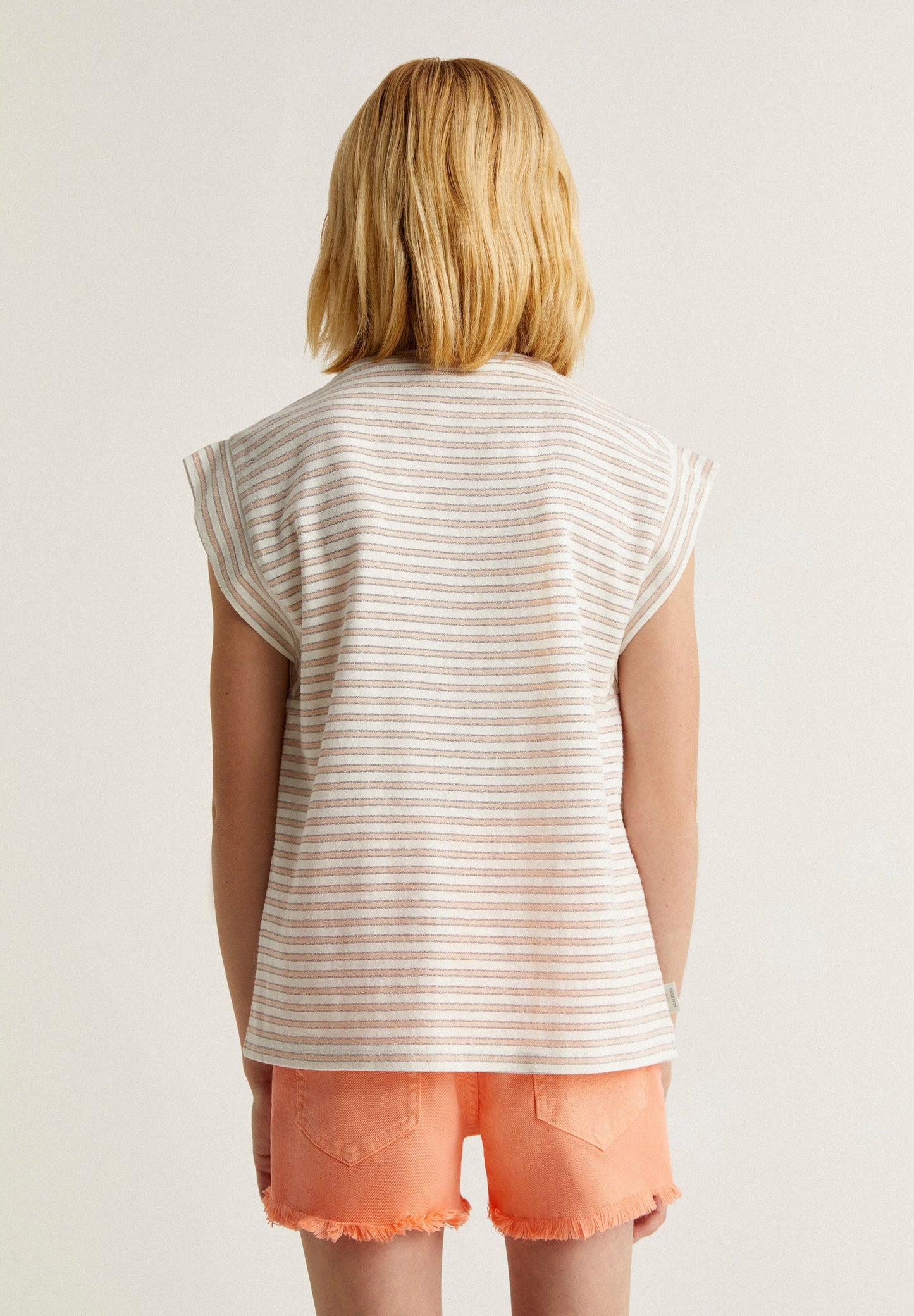 STRIPED LUREX T-SHIRT