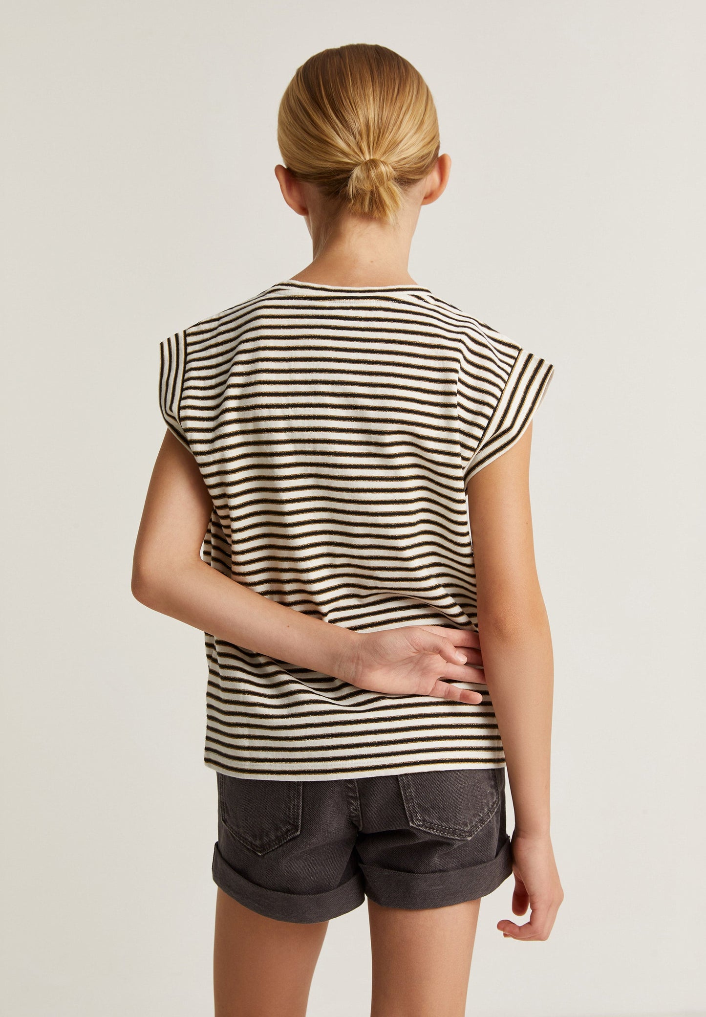 STRIPED LUREX T-SHIRT
