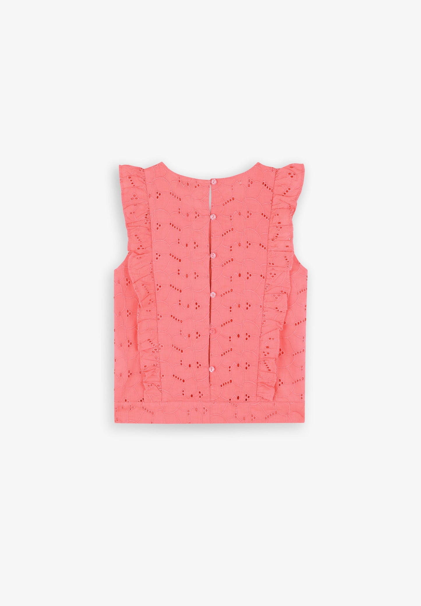 DIE-CUT TOP WITH RUFFLES