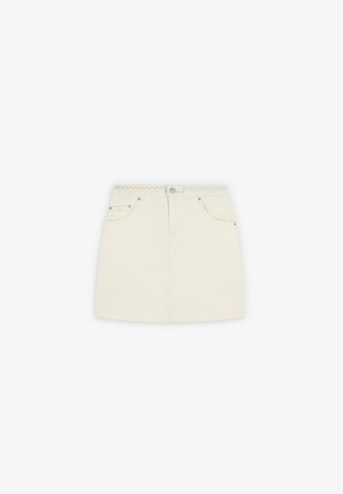 SKIRT WITH BRAIDED WAIST DETAIL