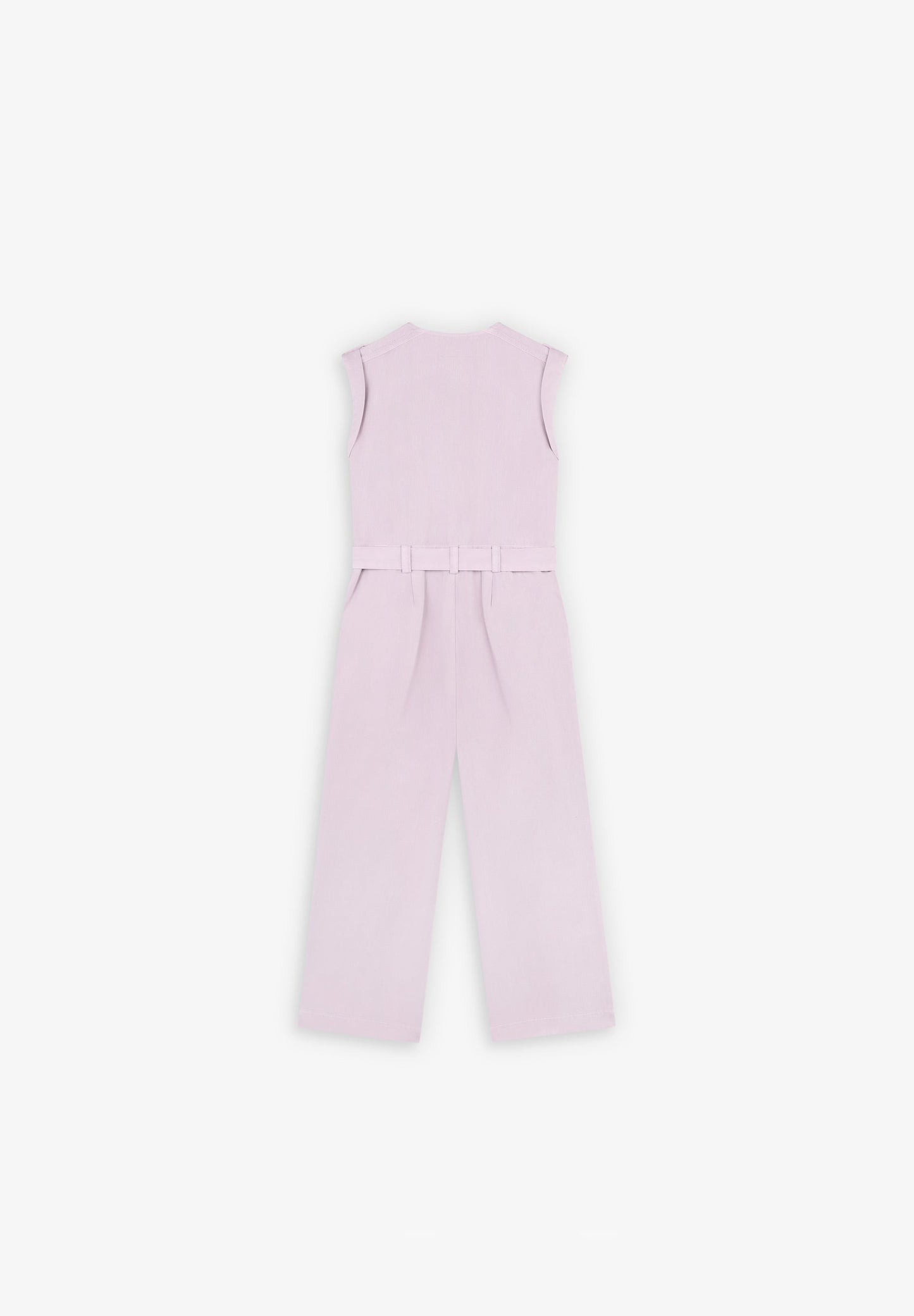 DENIM OFF THE SHOULDER JUMPSUIT