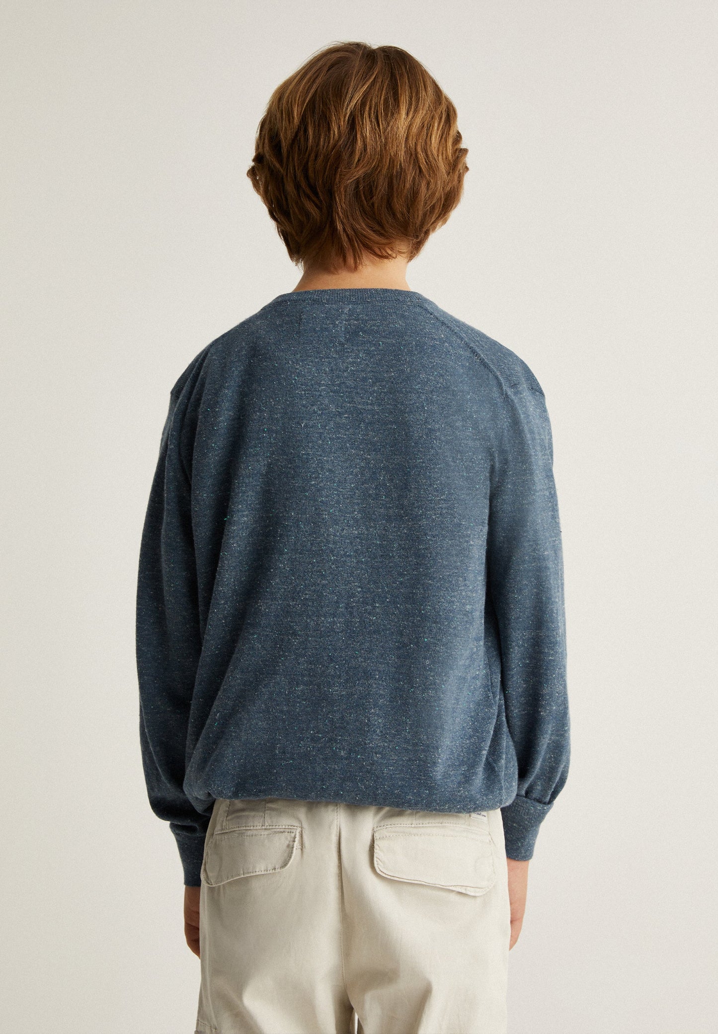 SPECKLED SWEATER WITH SKULL