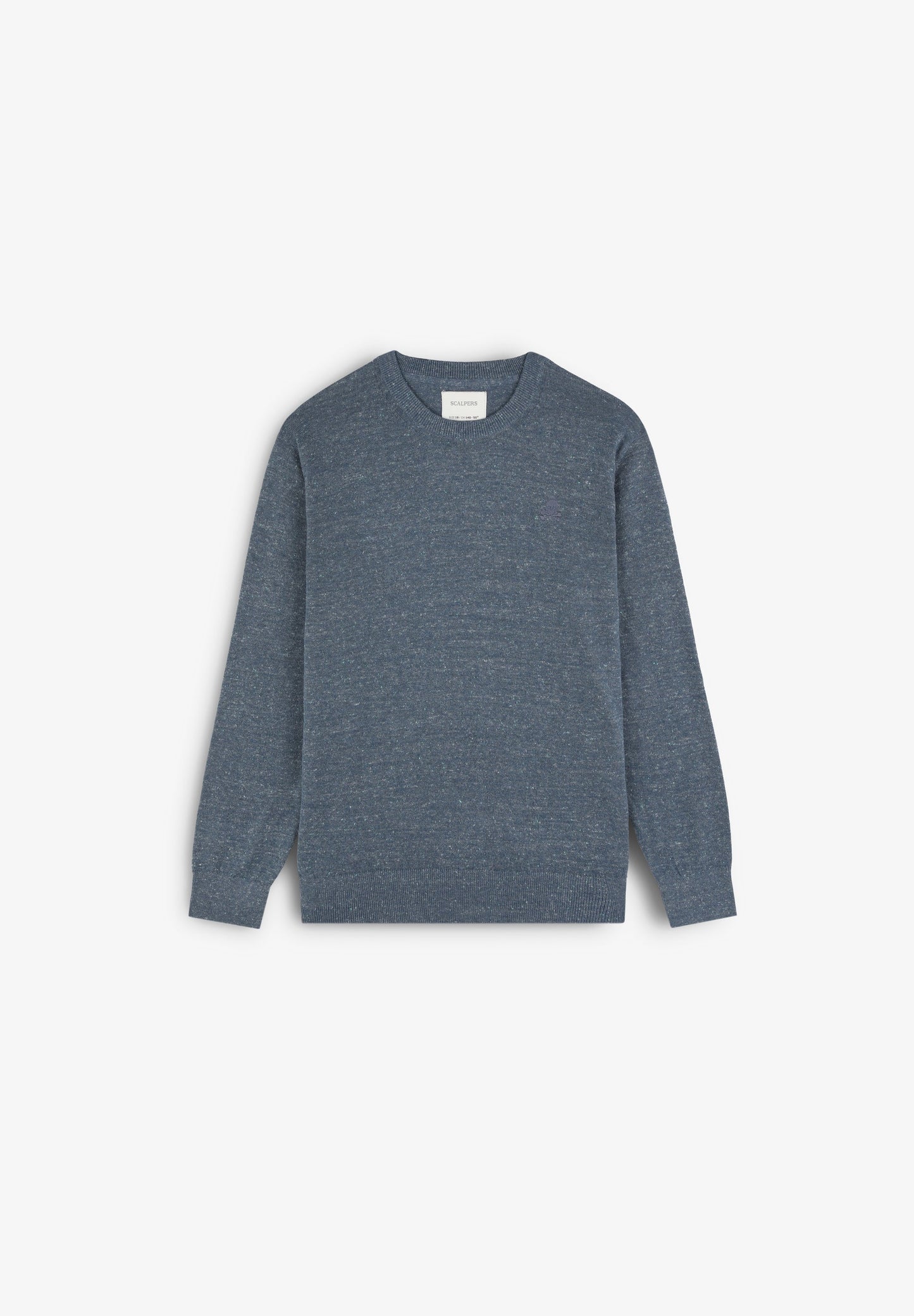 SPECKLED SWEATER WITH SKULL