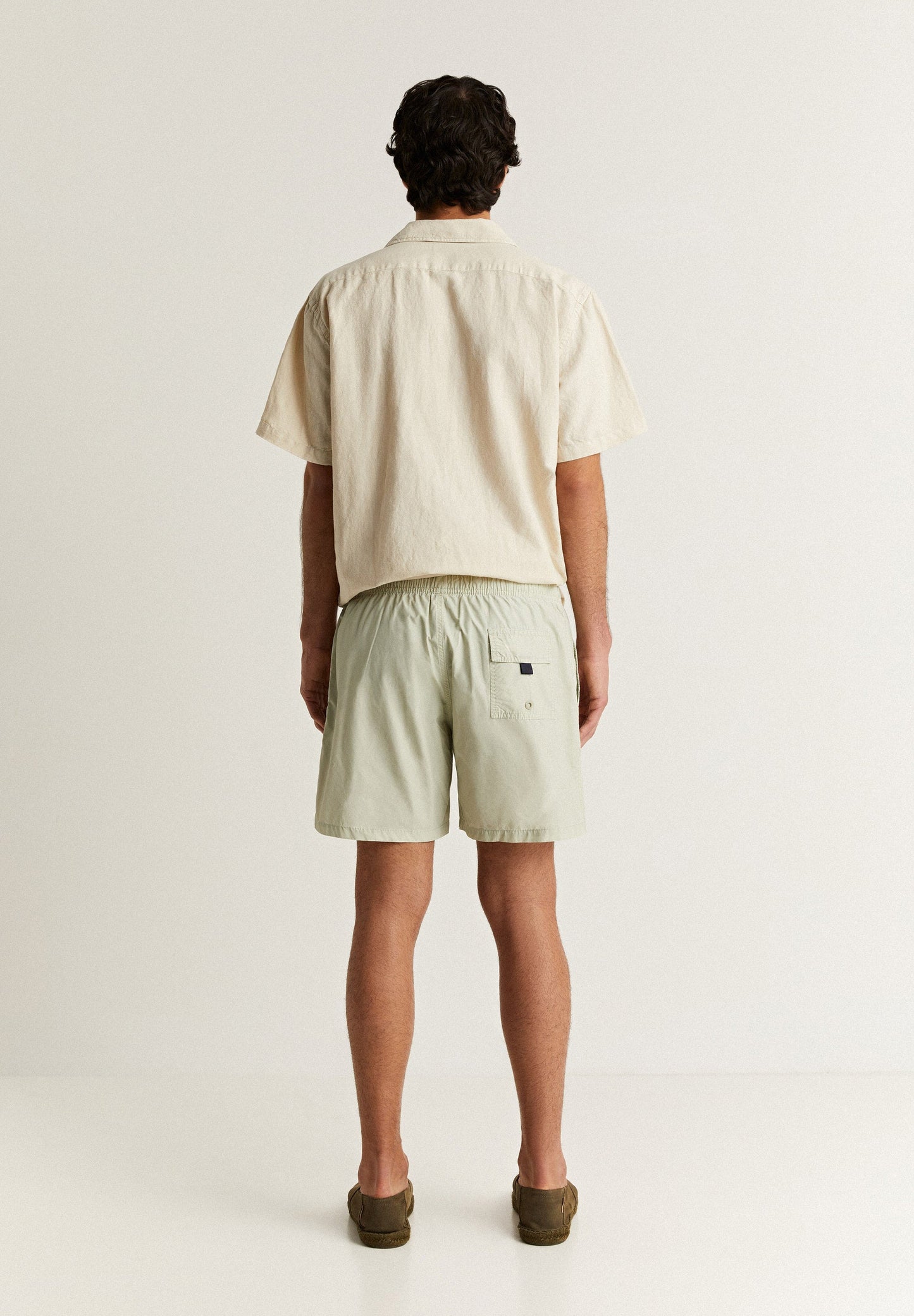 WASHED SWIMMING COSTUME LOGO DETAIL