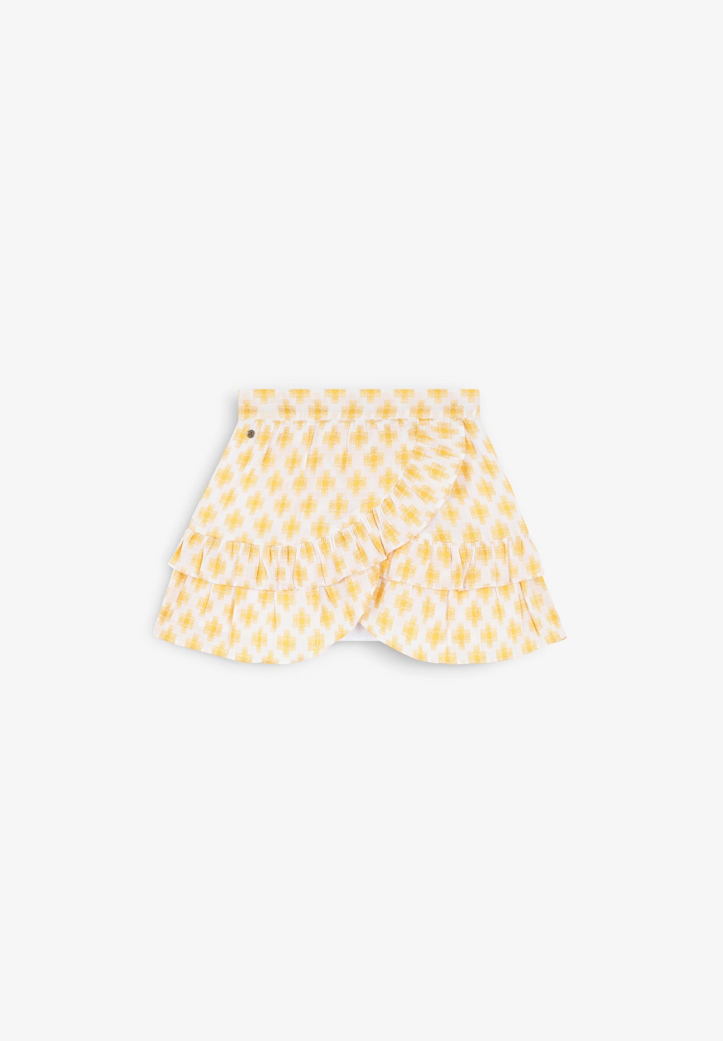 CROSSED SKIRT WITH RUFFLES