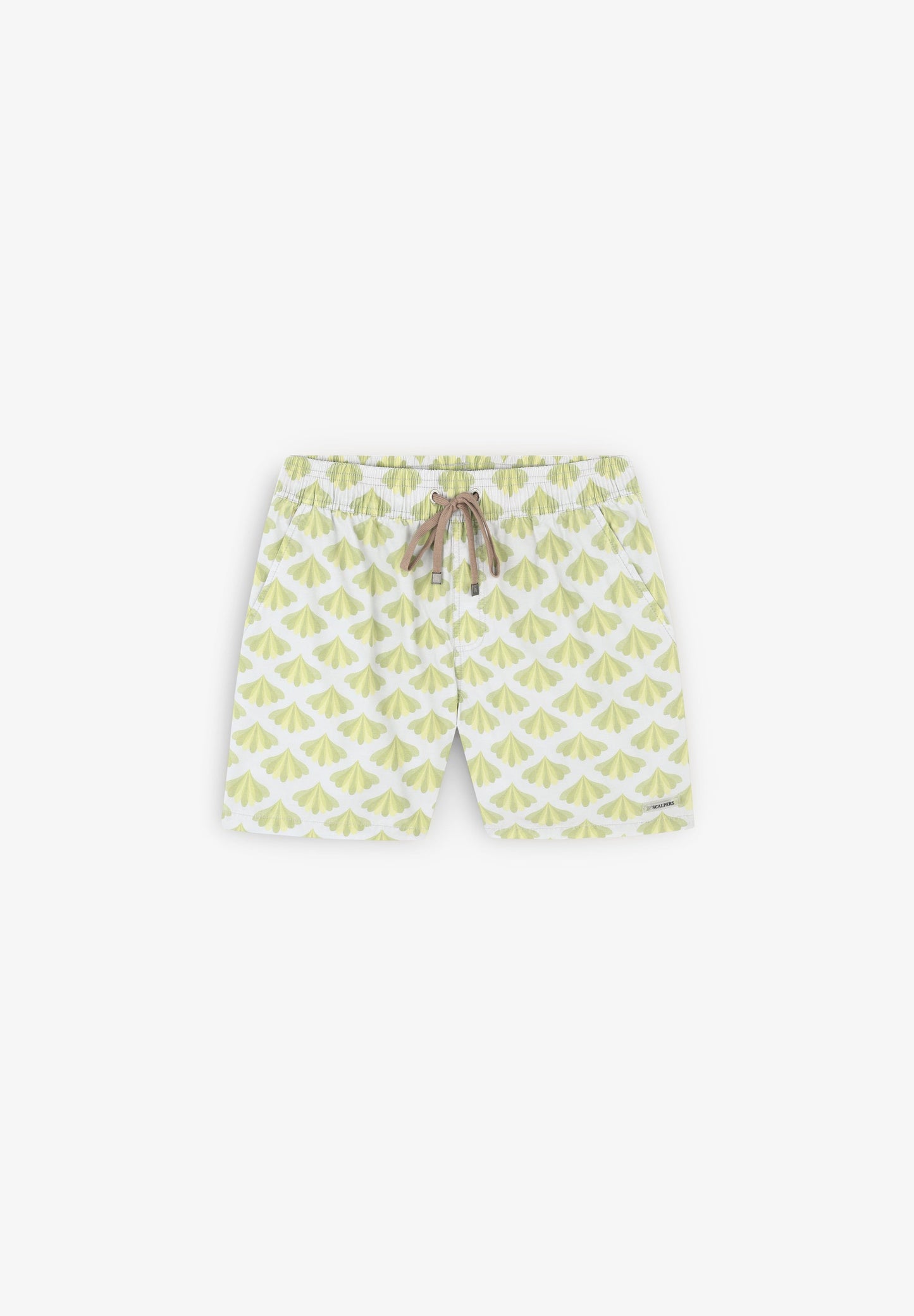 SWIMMING TRUNKS WITH LEAF PRINT