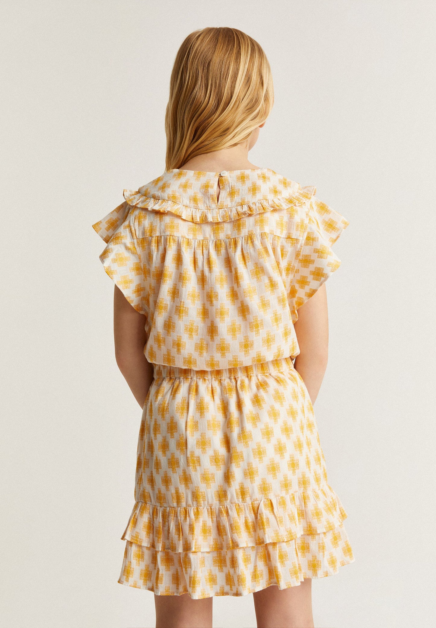 GINGHAM RUFFLED YOKE