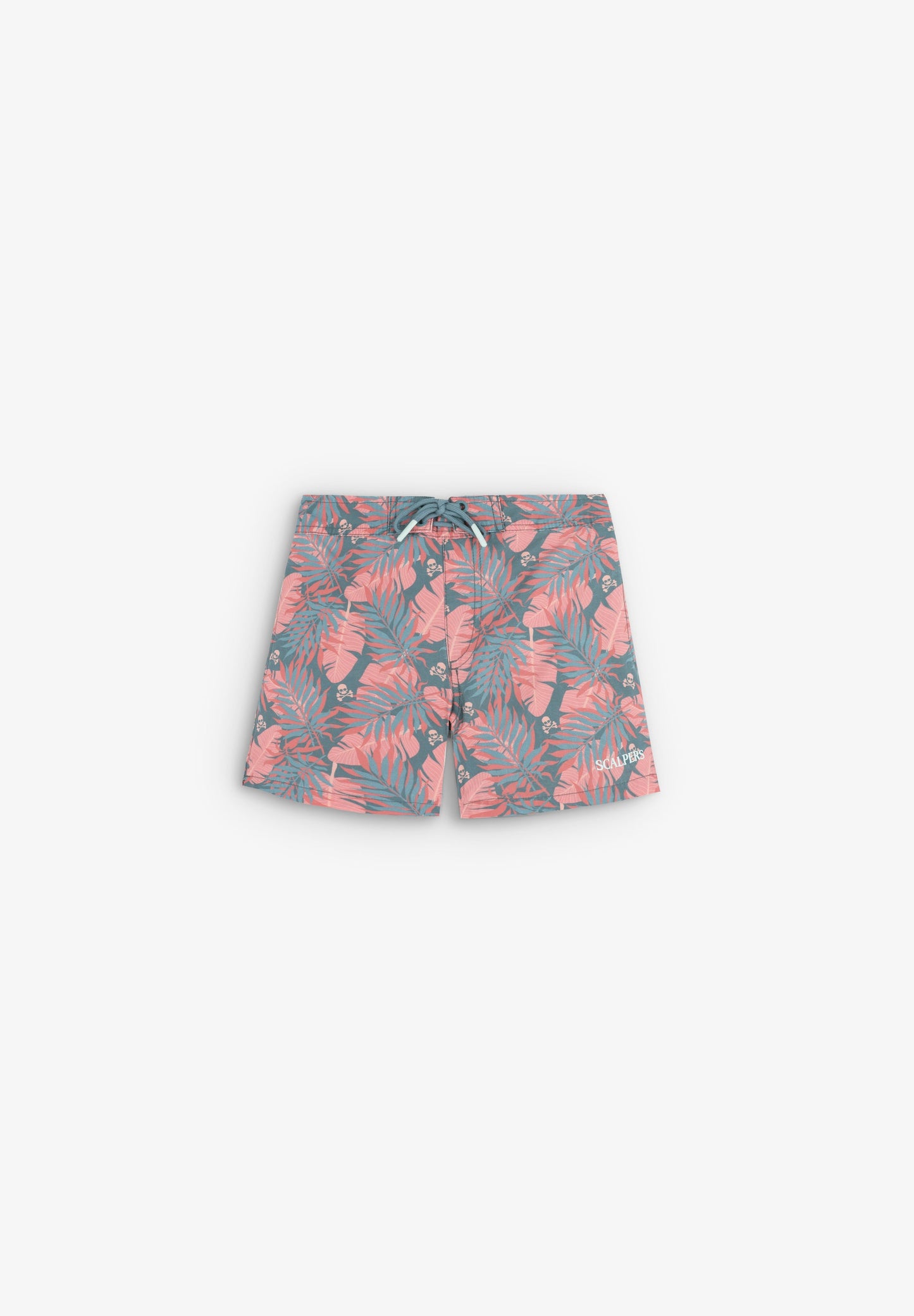 TROPICAL SWIMMING TRUNKS WITH SKULLS
