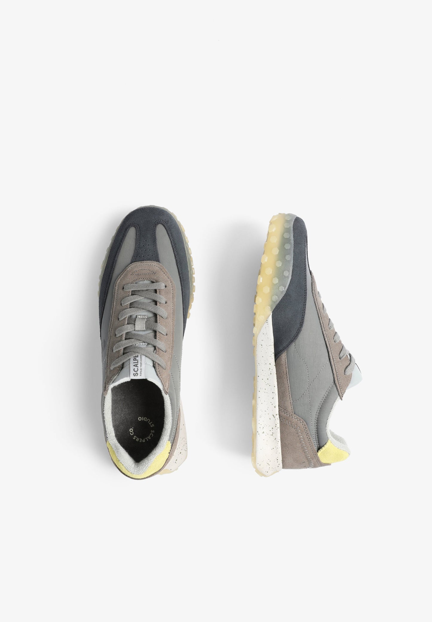 BASKETS DAIM SEMELLE MOUCHETÉE