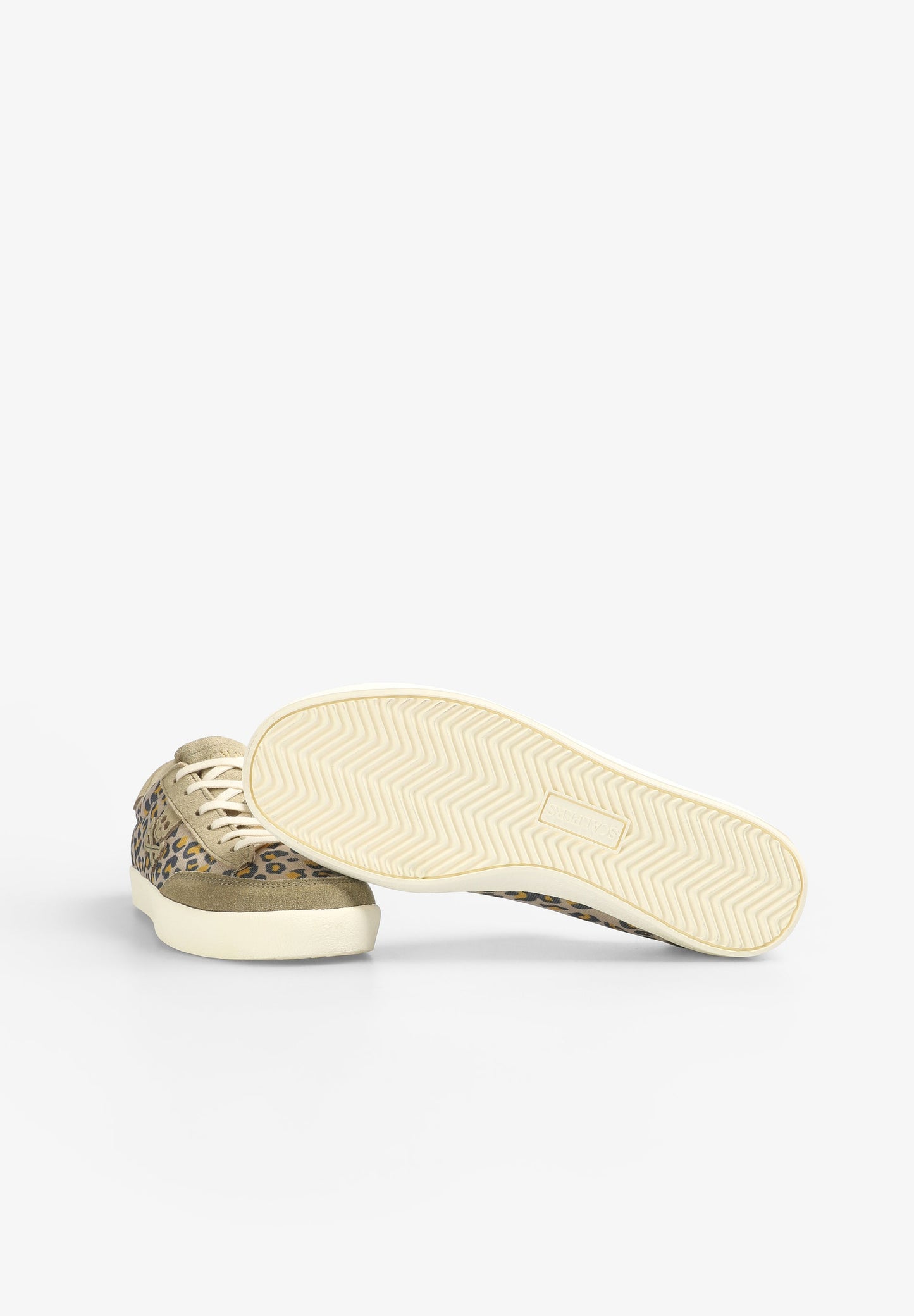 LOW TOP SNEAKERS WITH ANIMAL PRINT SKULL