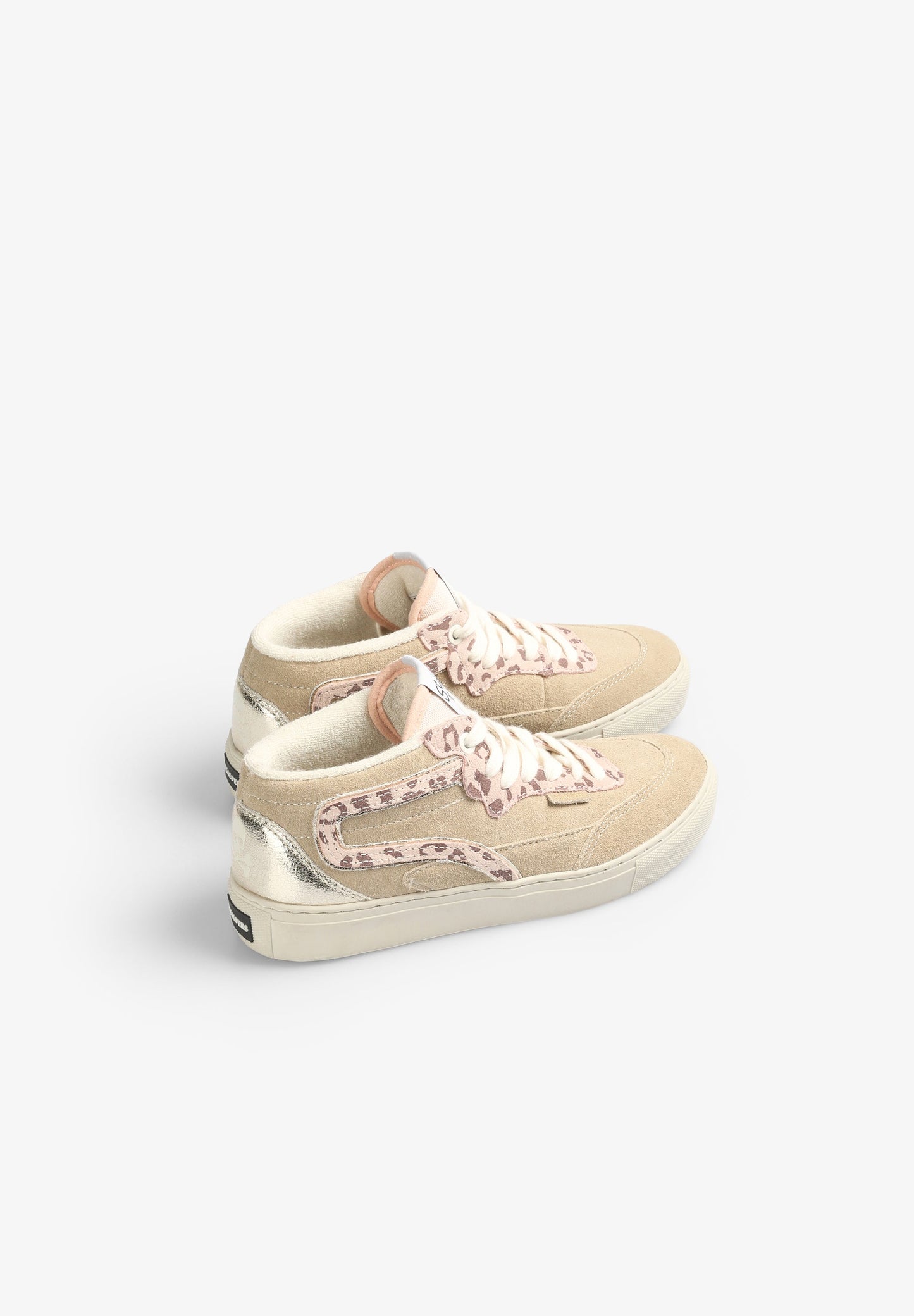 ANIMAL PRINT SNEAKERS WITH METALLIC DETAIL