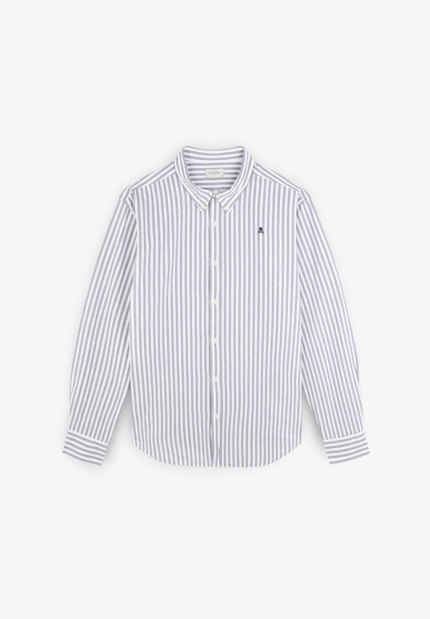 STRIPE SHIRT WITH BUTTON-DOWN COLLAR