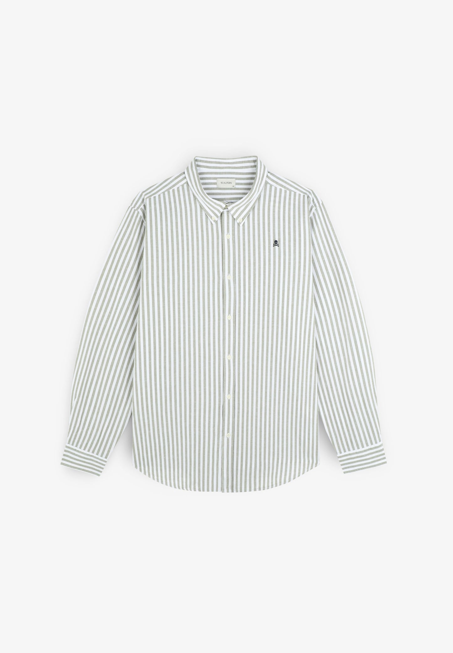 STRIPE SHIRT WITH BUTTON-DOWN COLLAR