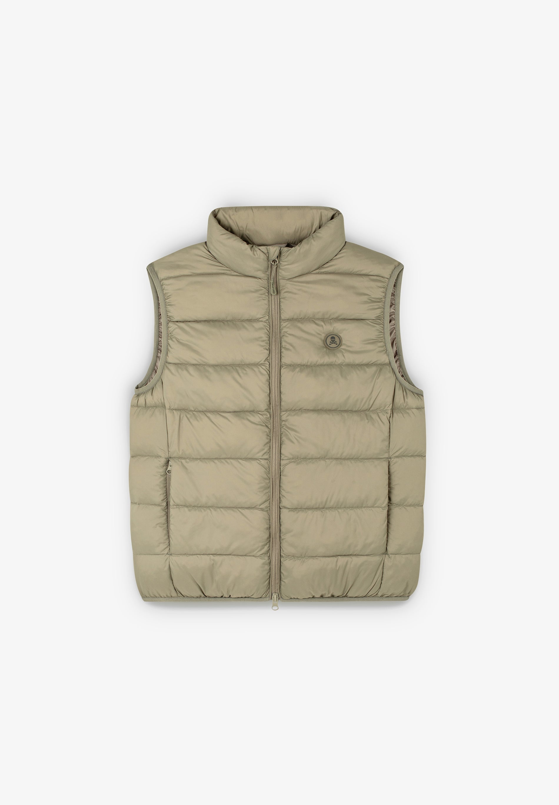 PUFFER VEST WITH SKULL