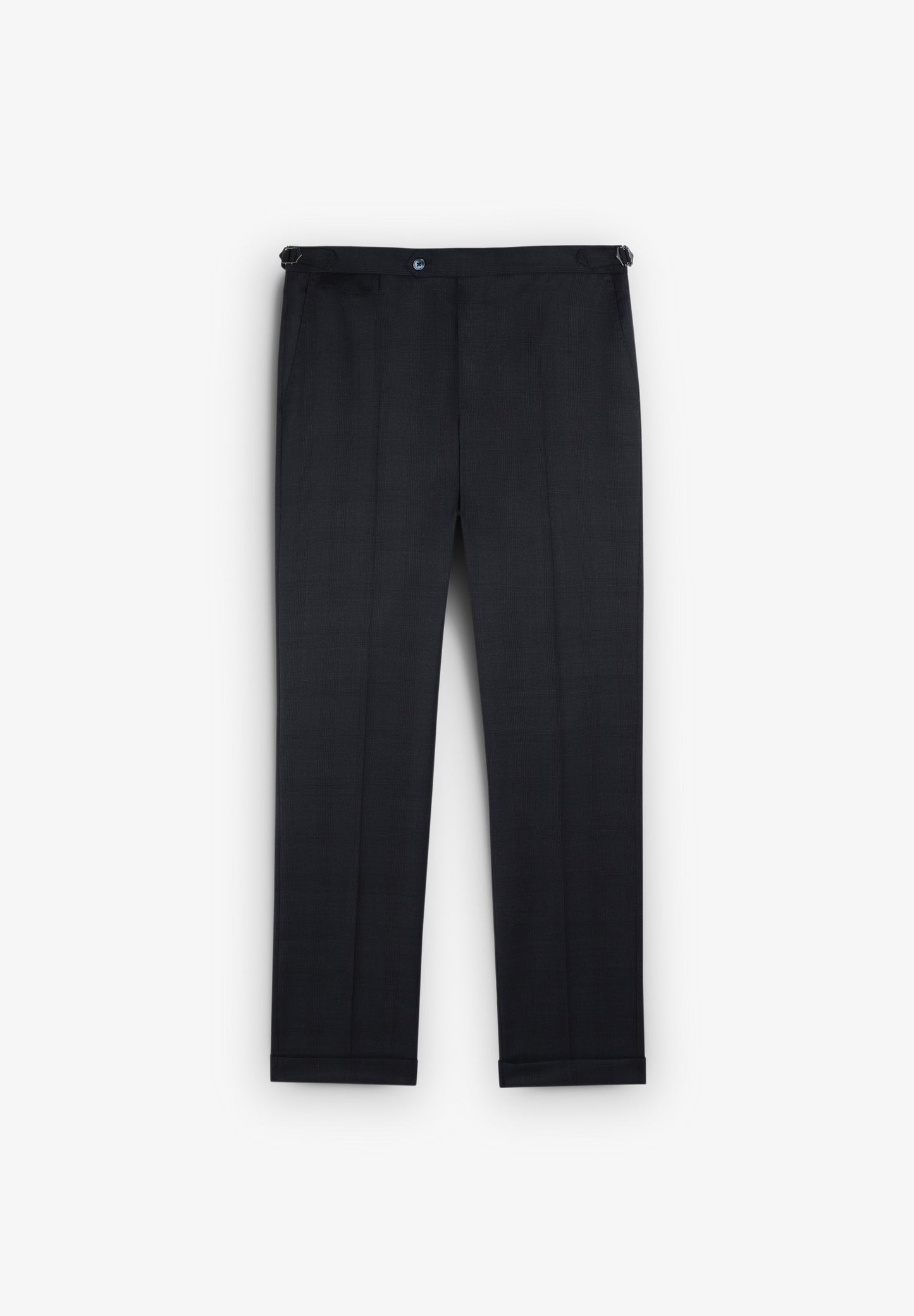 PREMIUM NAVY BLUE CHECK WOOL SUIT