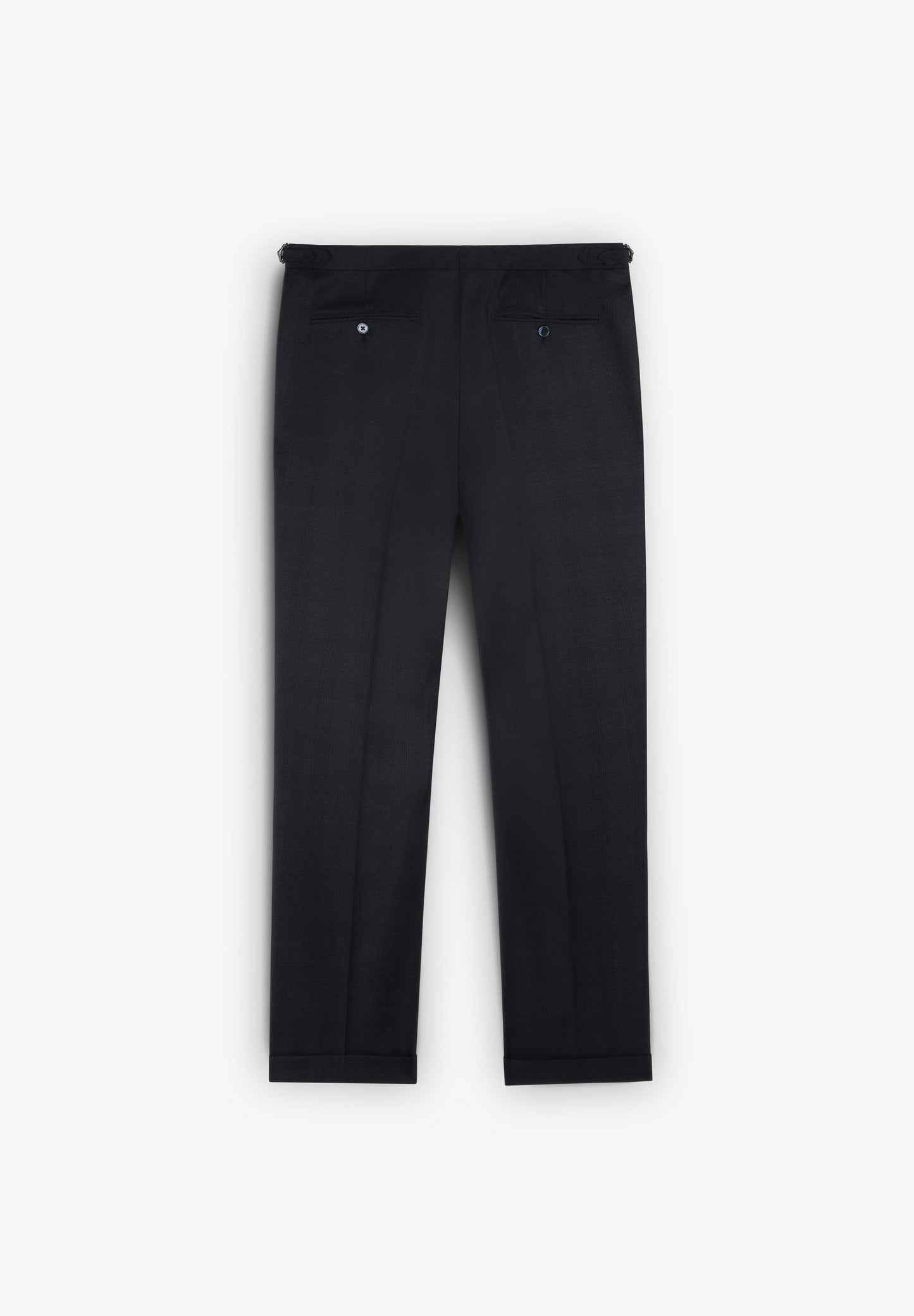 PREMIUM NAVY BLUE CHECK WOOL SUIT