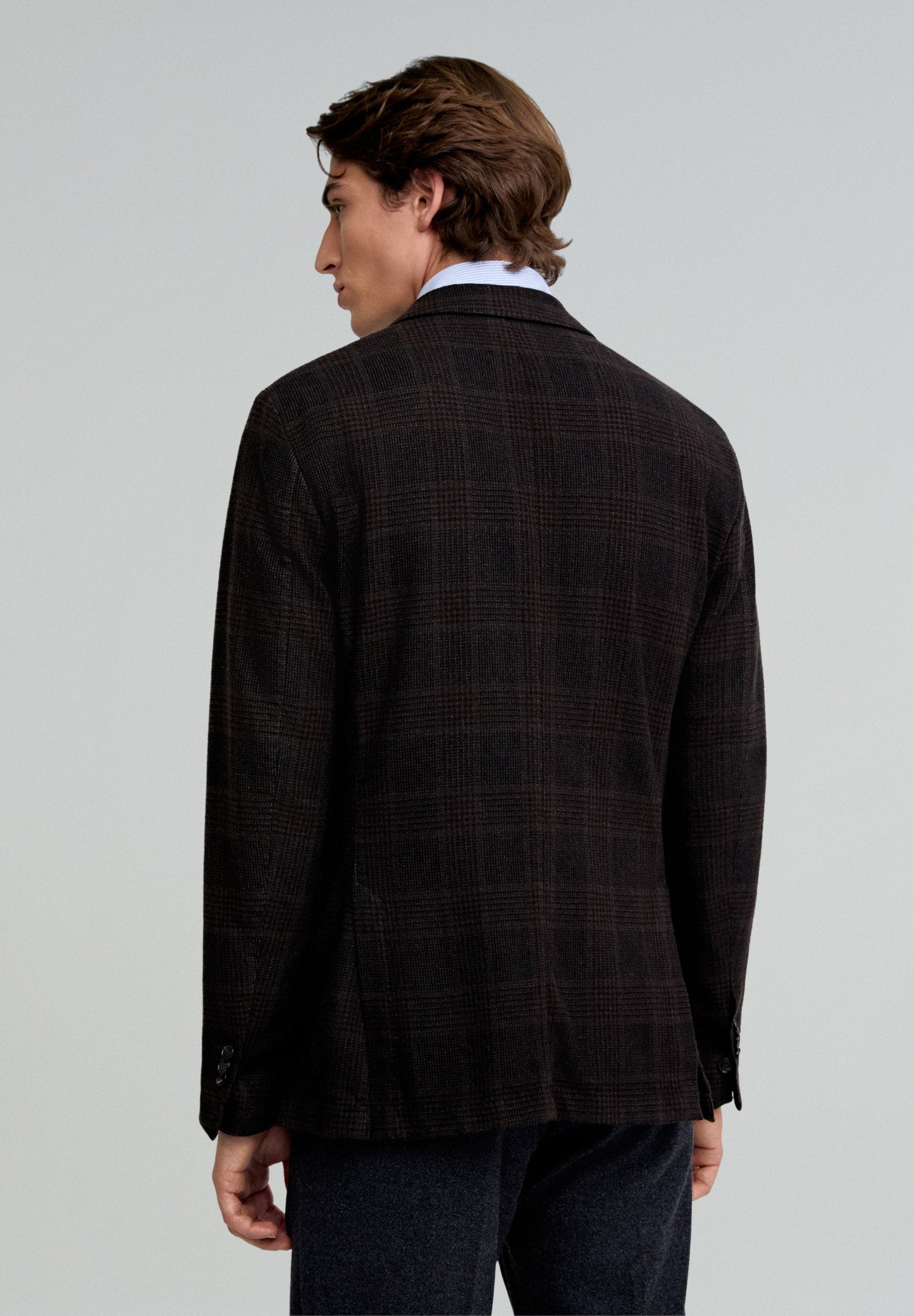 WOOL CHECK BLAZER