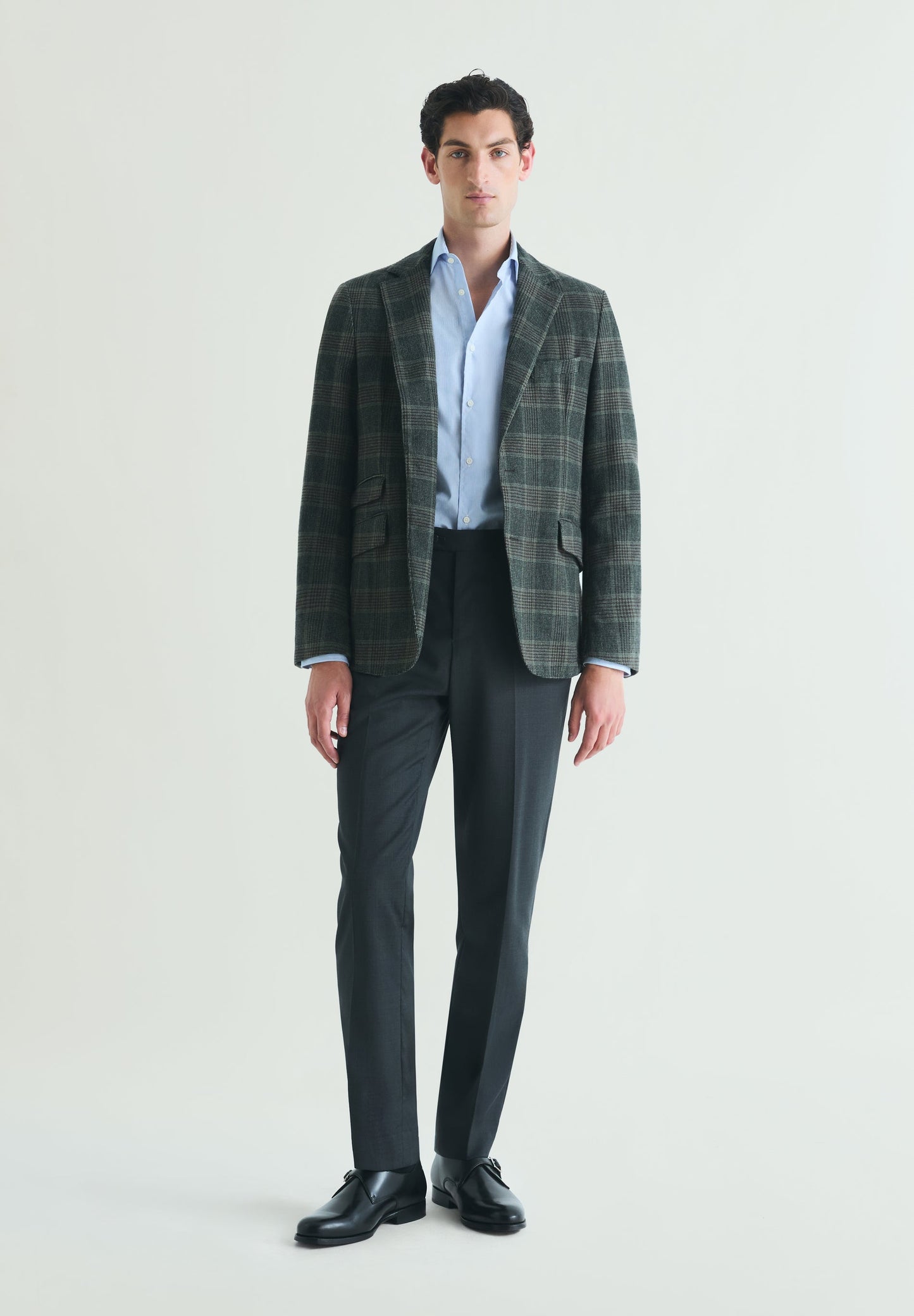 KARIERTER BLAZER AUS WOLLE