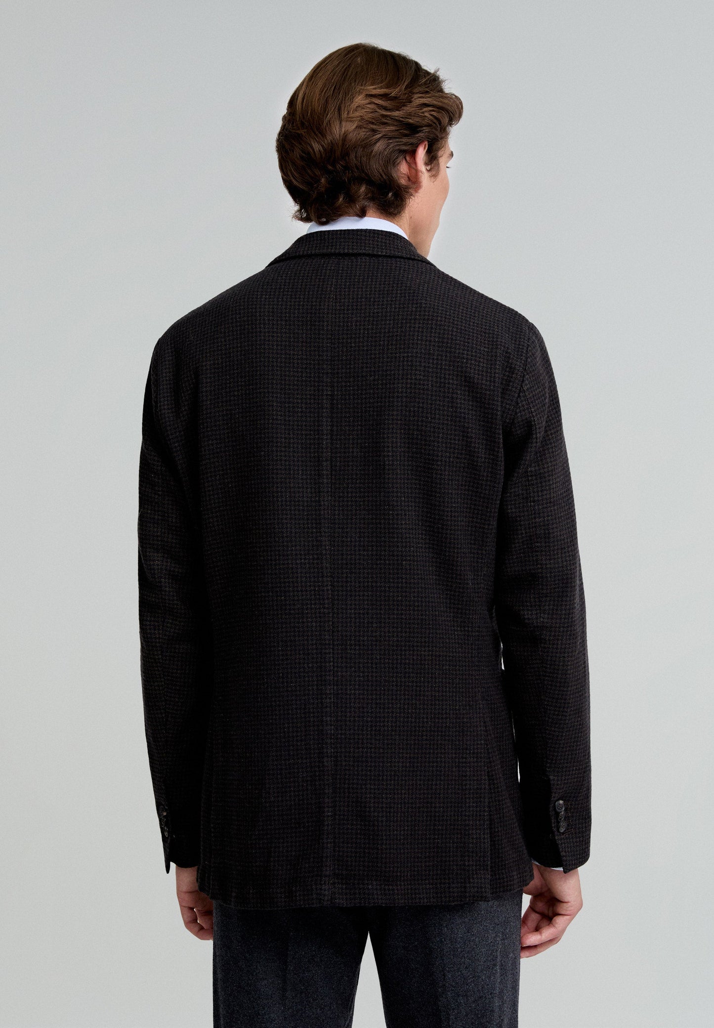 MINI CHECK WOOL BLAZER