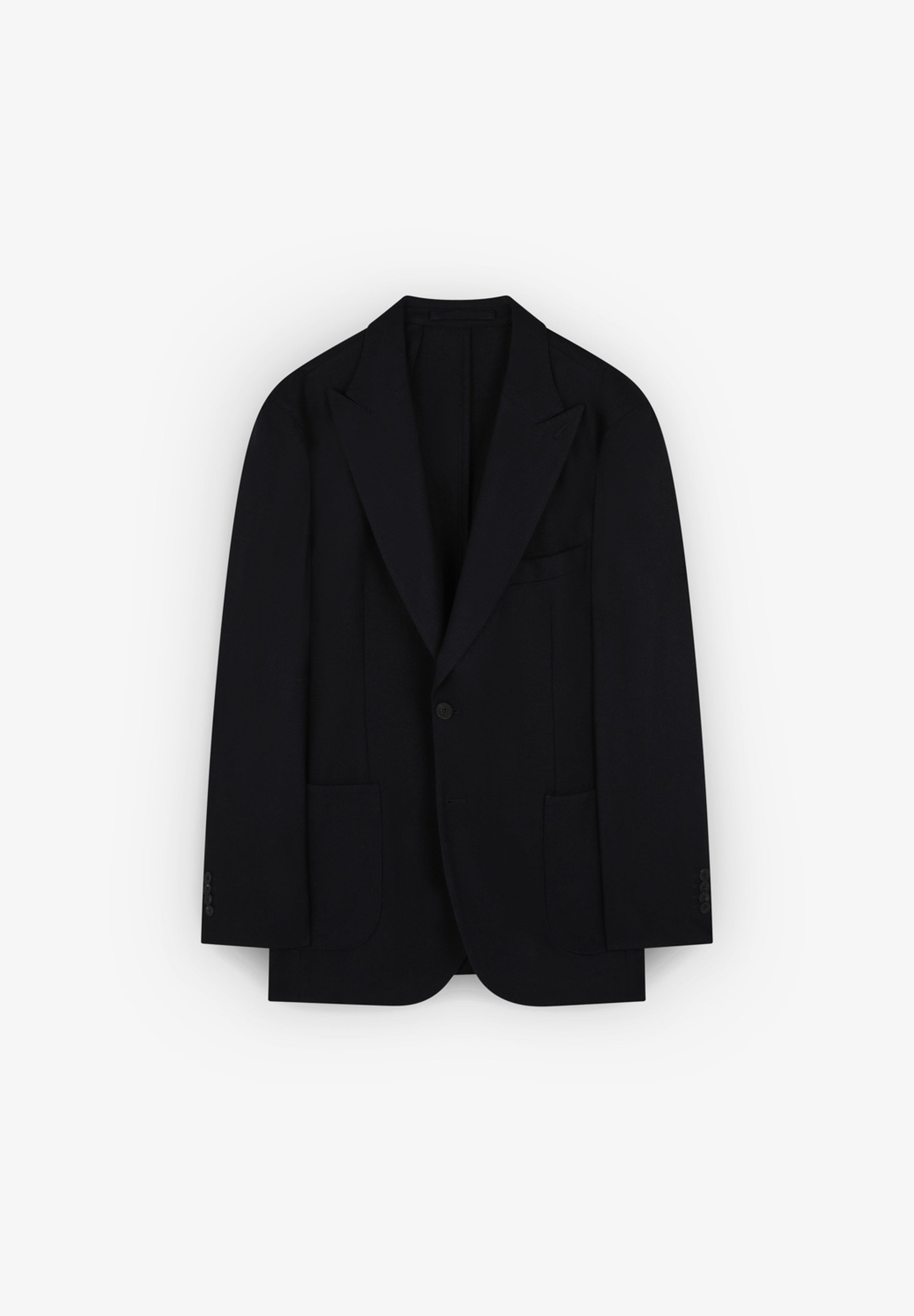 PREMIUM WOOL PEAK-LAPEL BLAZER
