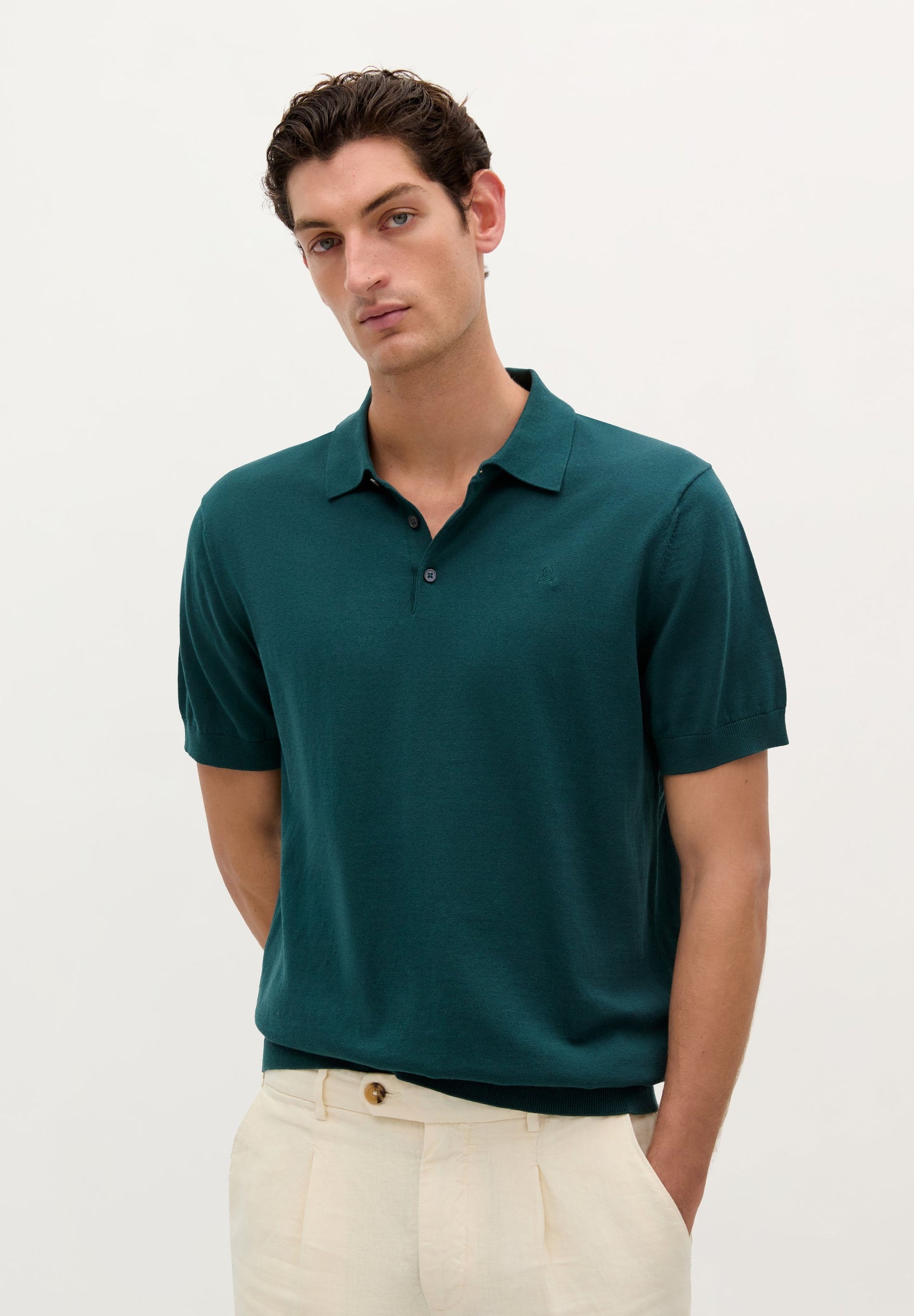 FINE KNIT POLO