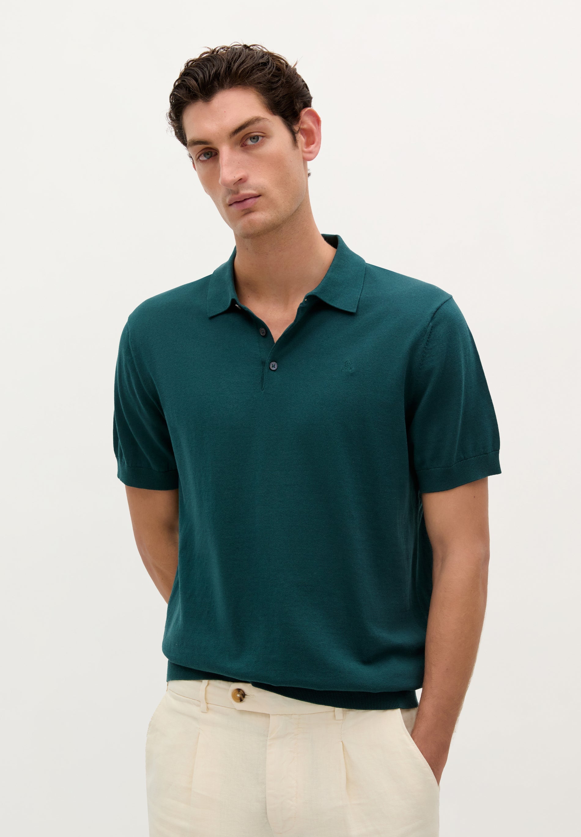 FINE KNIT POLO