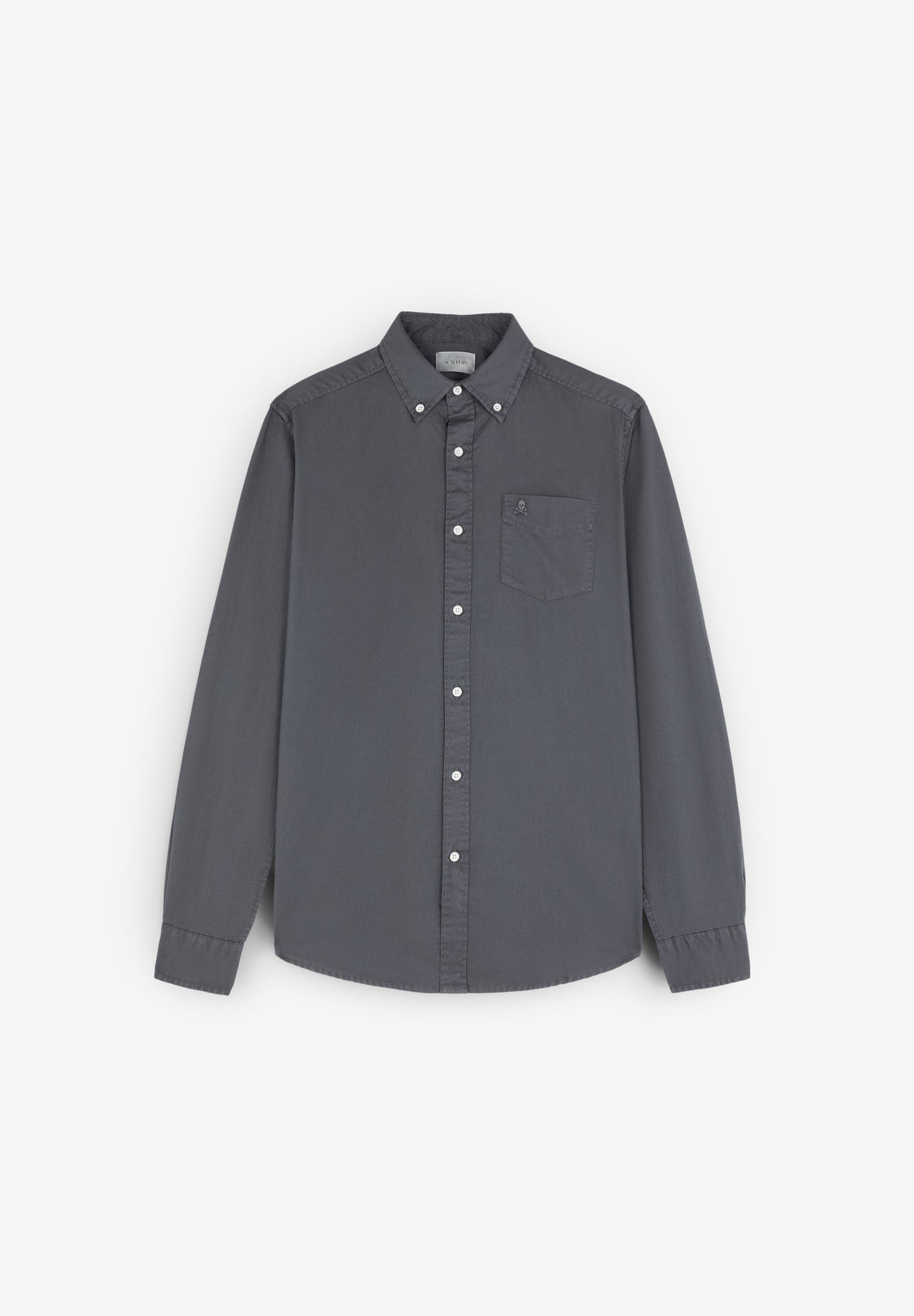 BUTTONED COLLAR SHIRT WITH SKULL