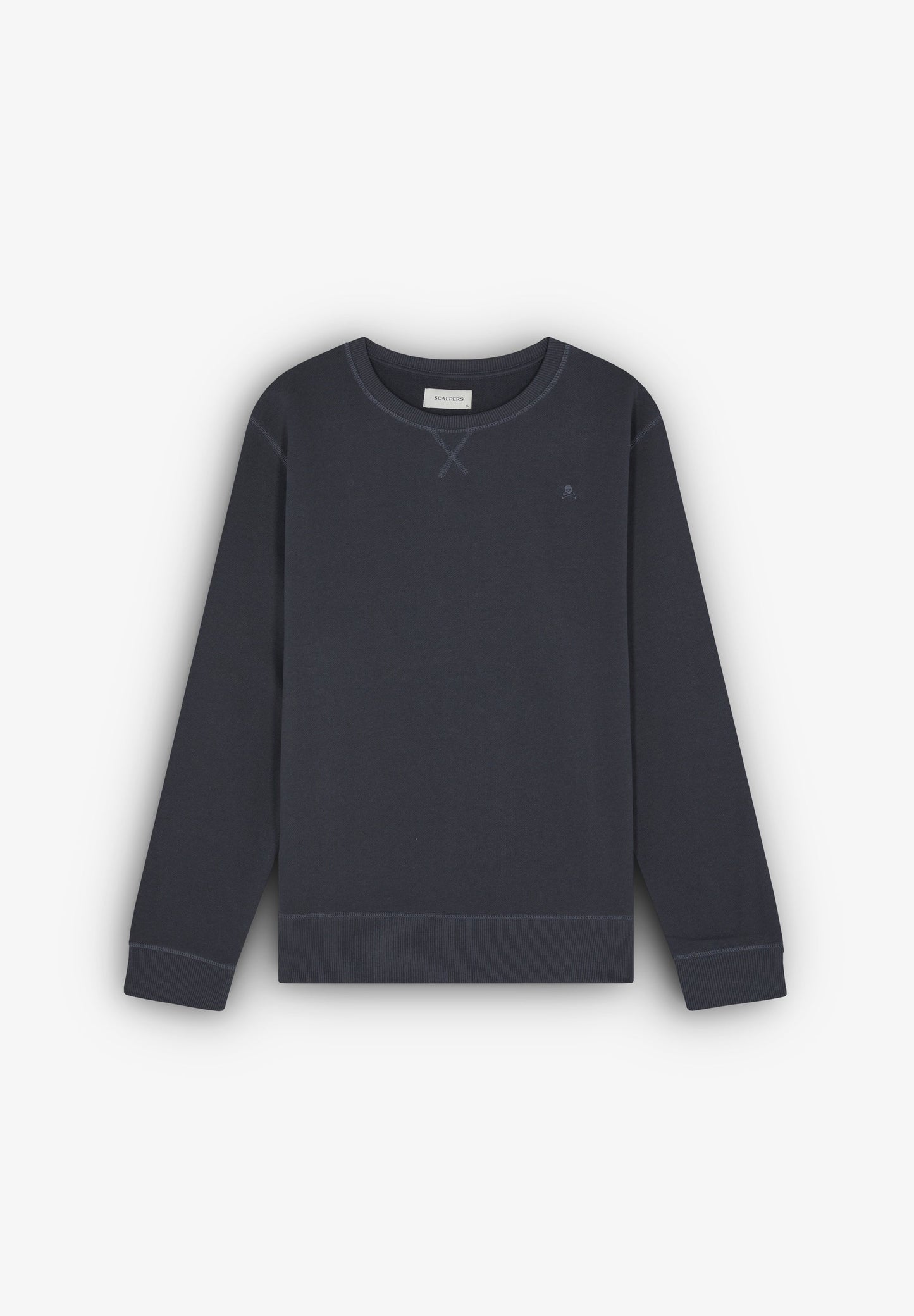 SWEATSHIRT WITH EMBROIDERED SKULL