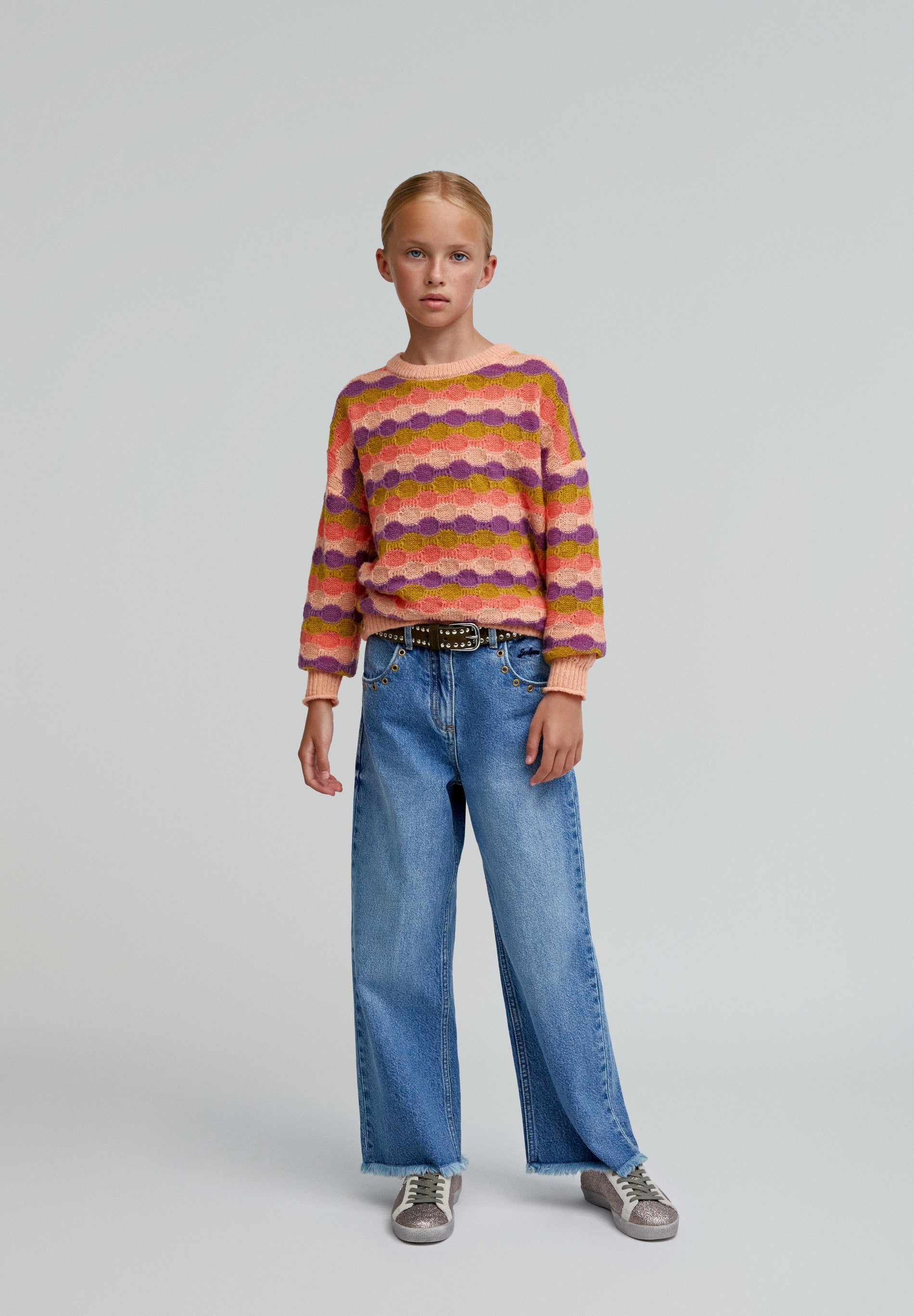 STRIPED KNIT SWEATER