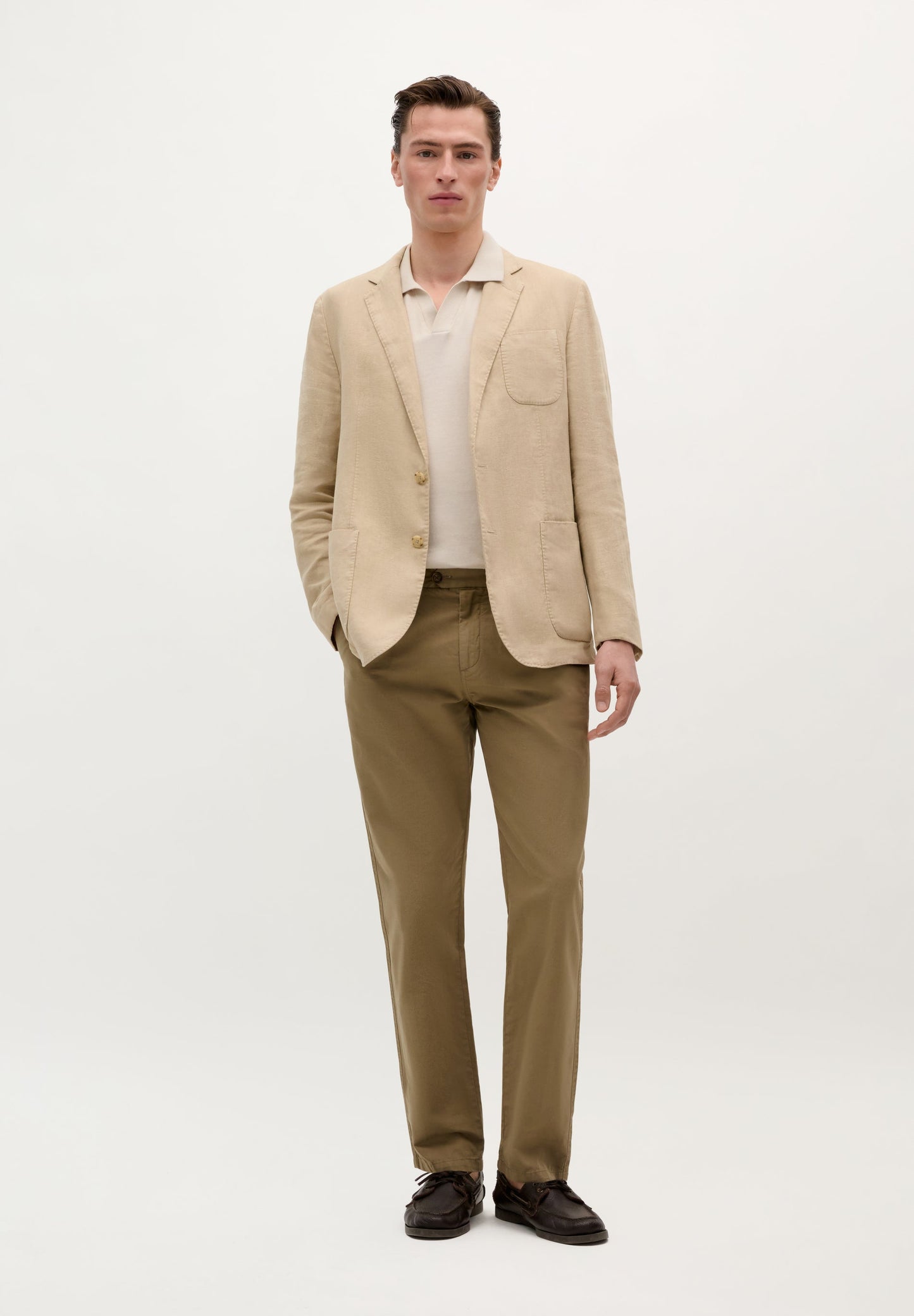 FINE-KNIT SKULL POLO SHIRT