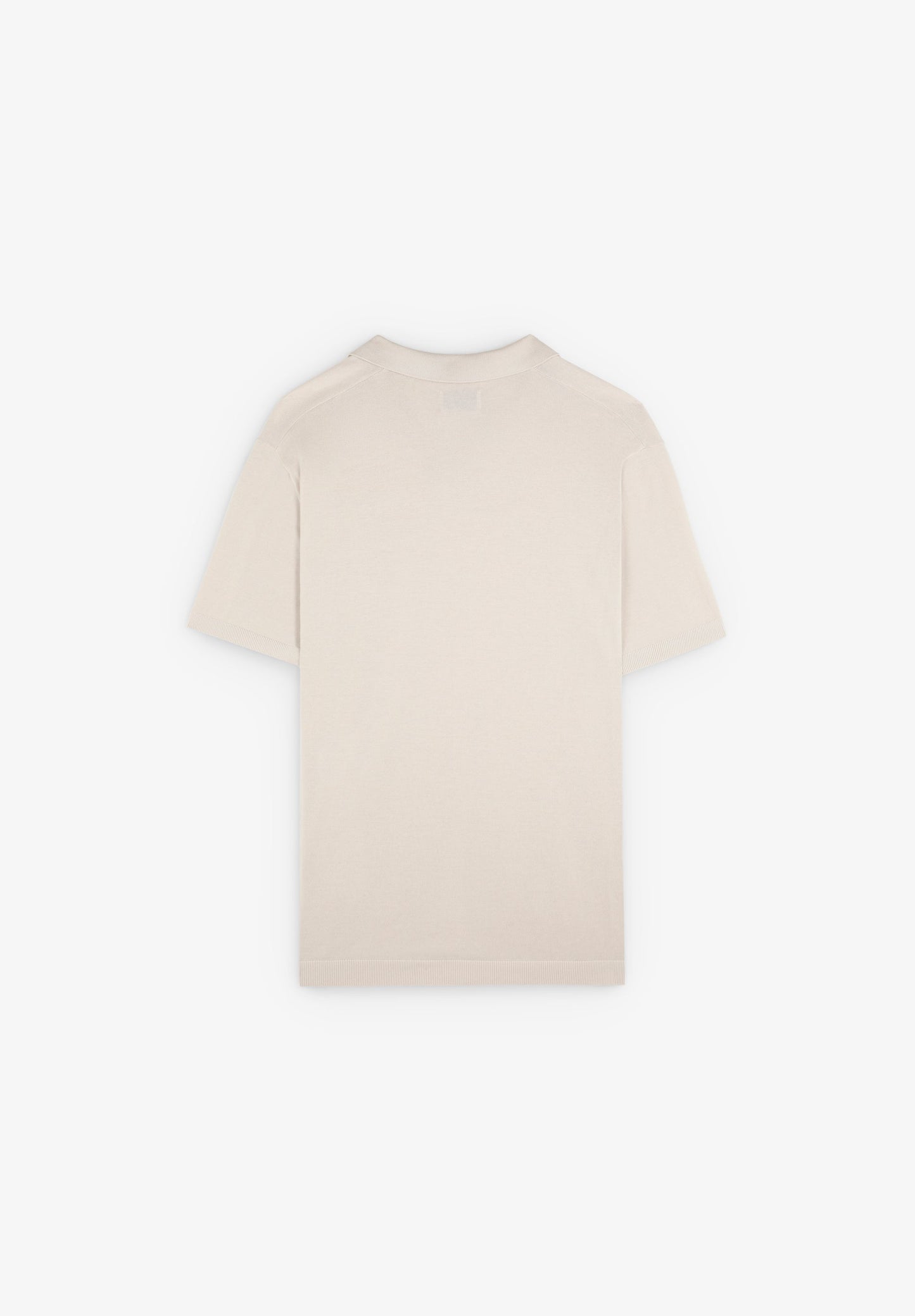 FINE-KNIT SKULL POLO SHIRT