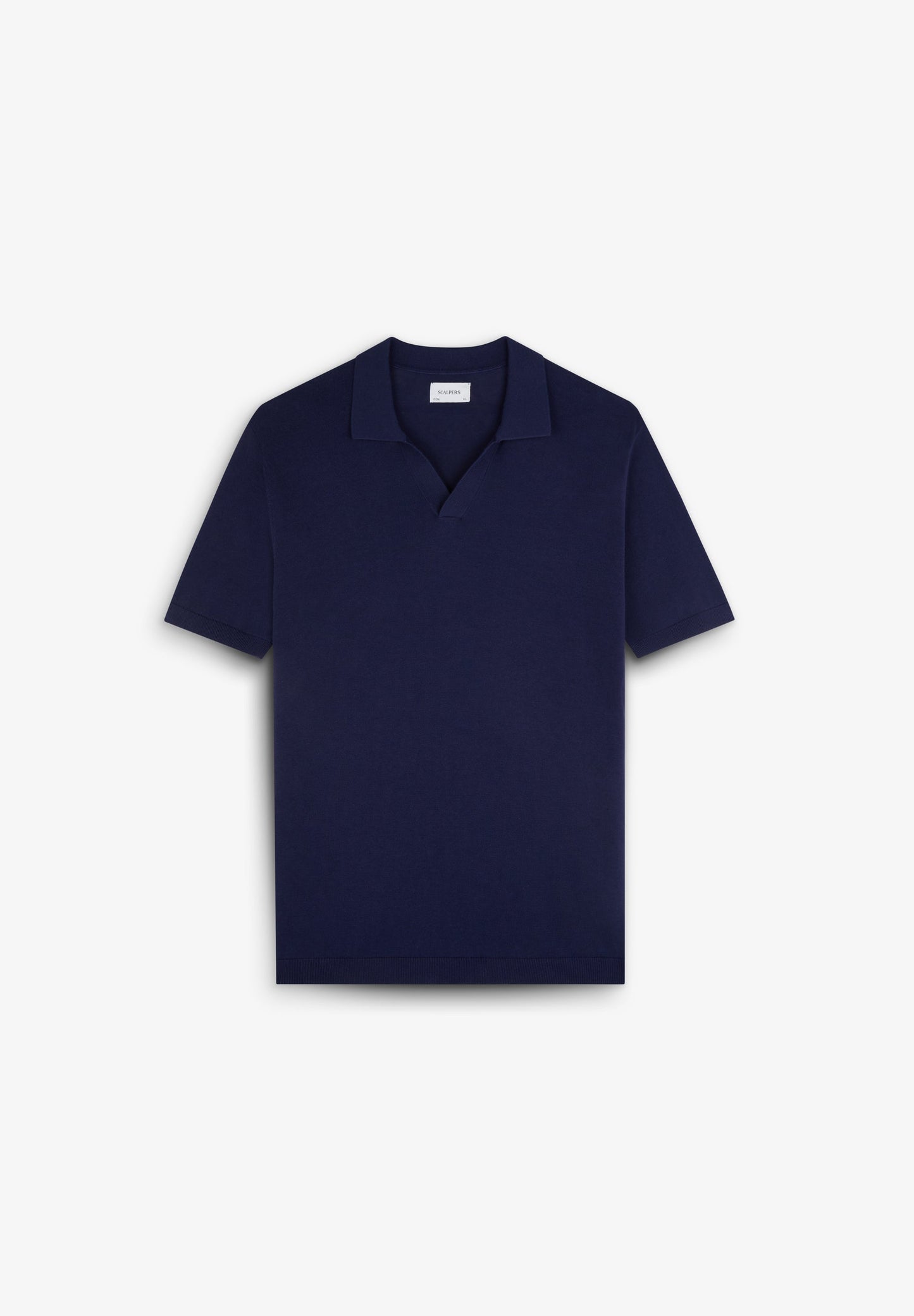 FINE-KNIT SKULL POLO SHIRT