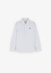STRIPED POLO SHIRT WITH CONTRAST SKULL