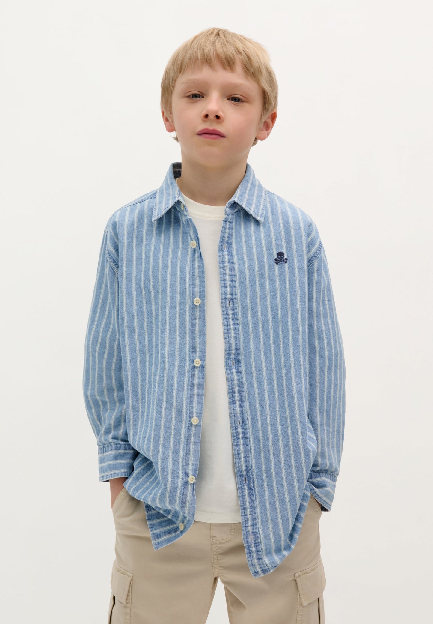 CHEMISE DENIM RAYURES