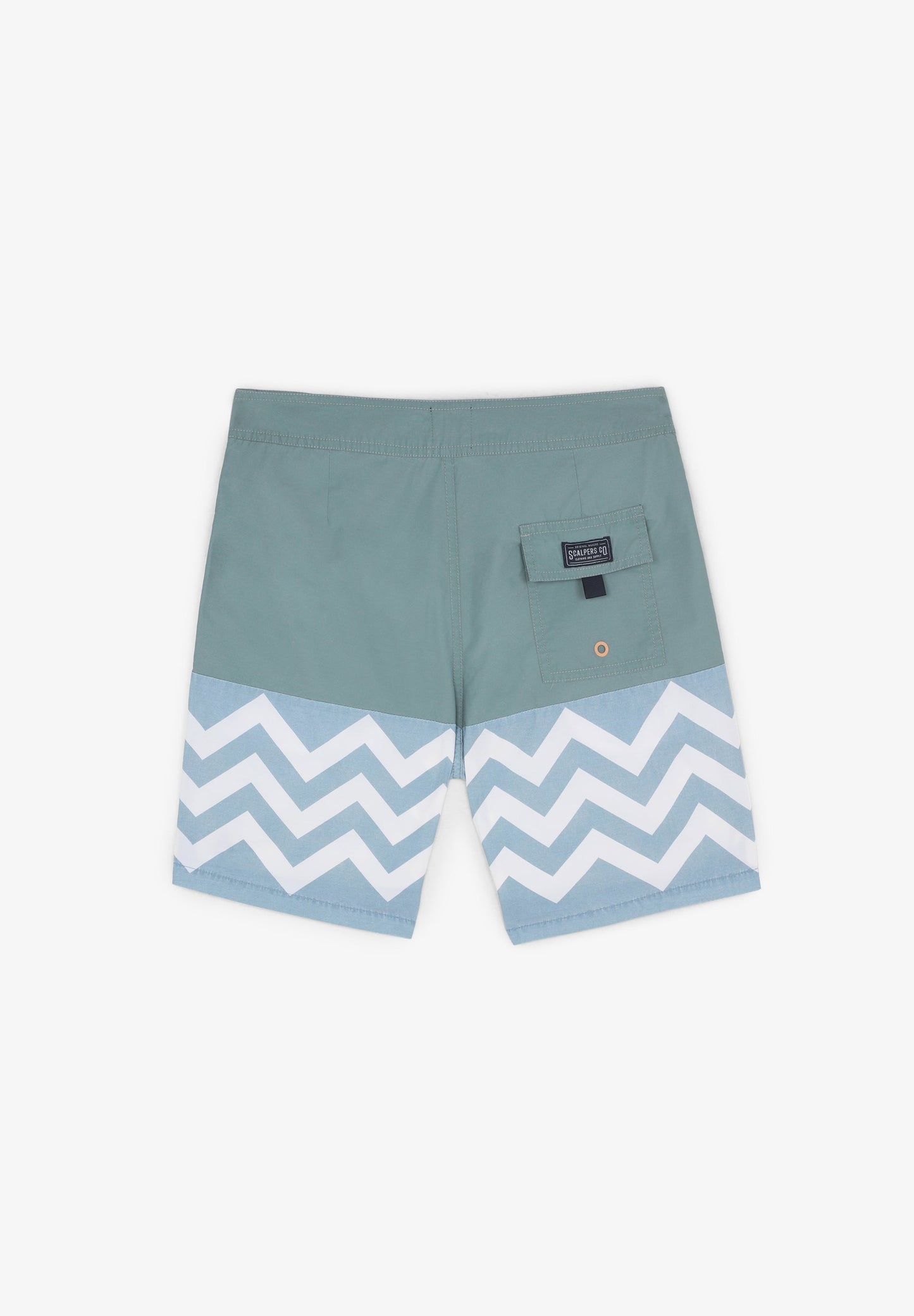 ZIGZAG PRINT SWIMMING TRUNKS