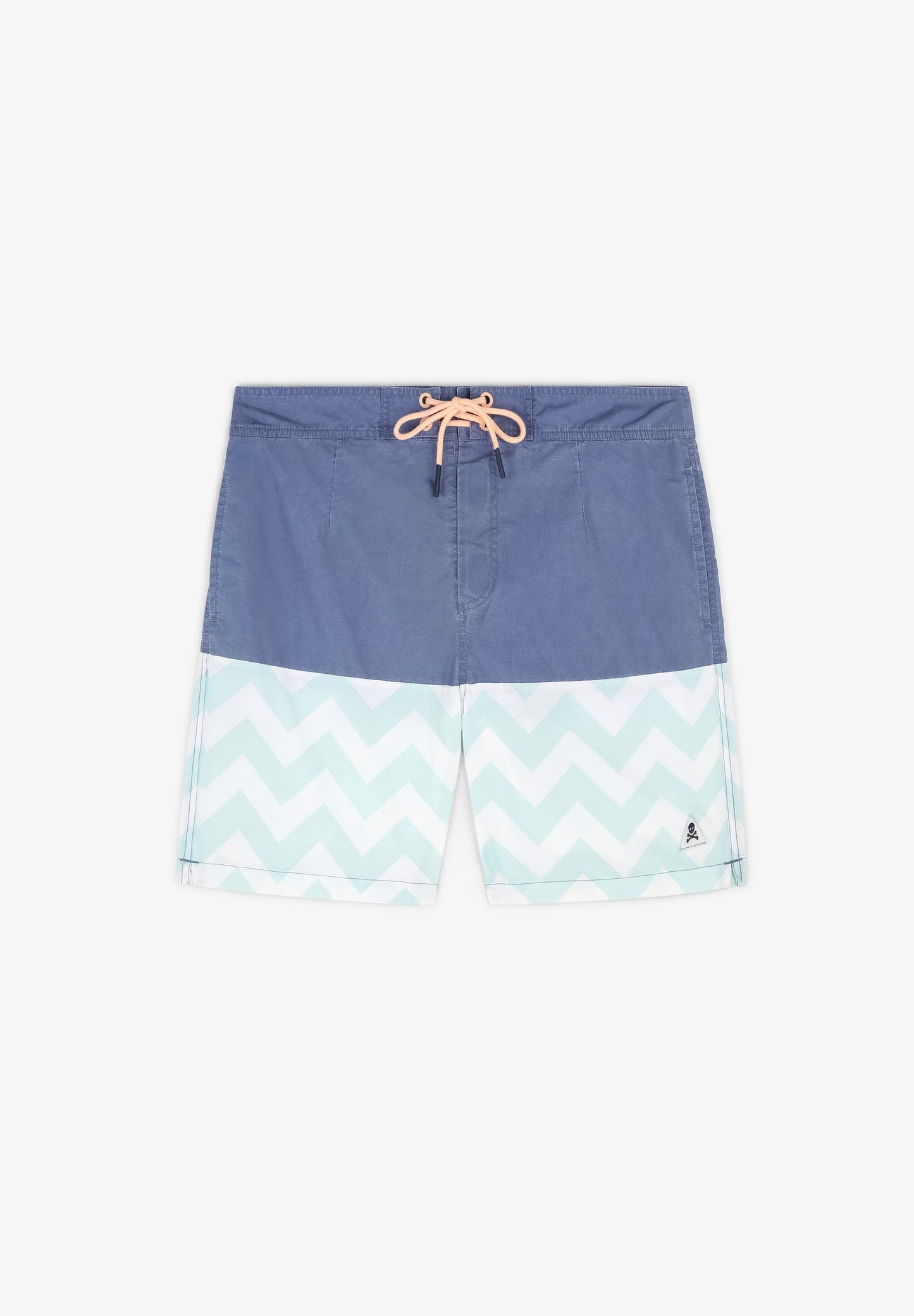 ZIGZAG PRINT SWIMMING TRUNKS