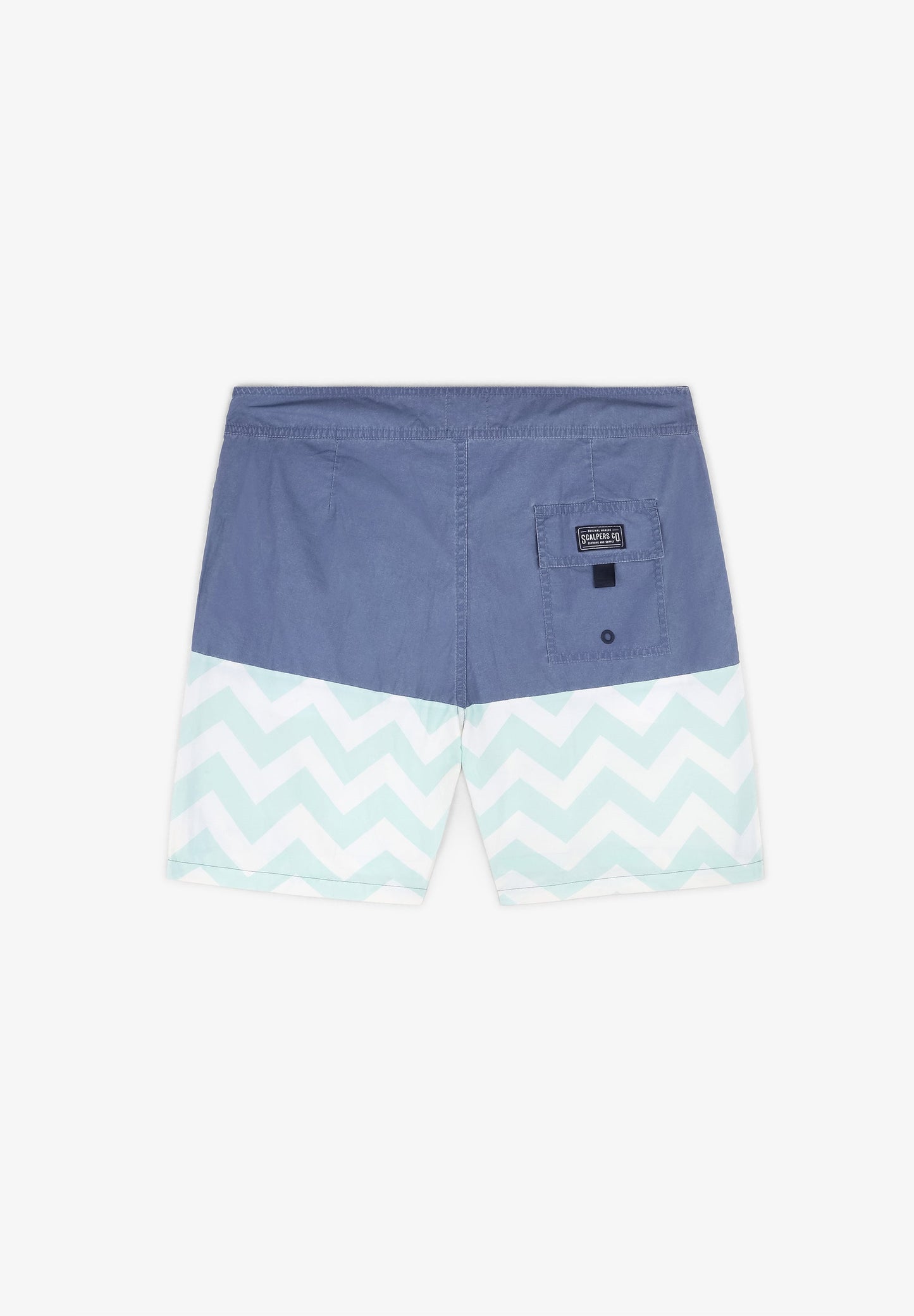 ZIGZAG PRINT SWIMMING TRUNKS