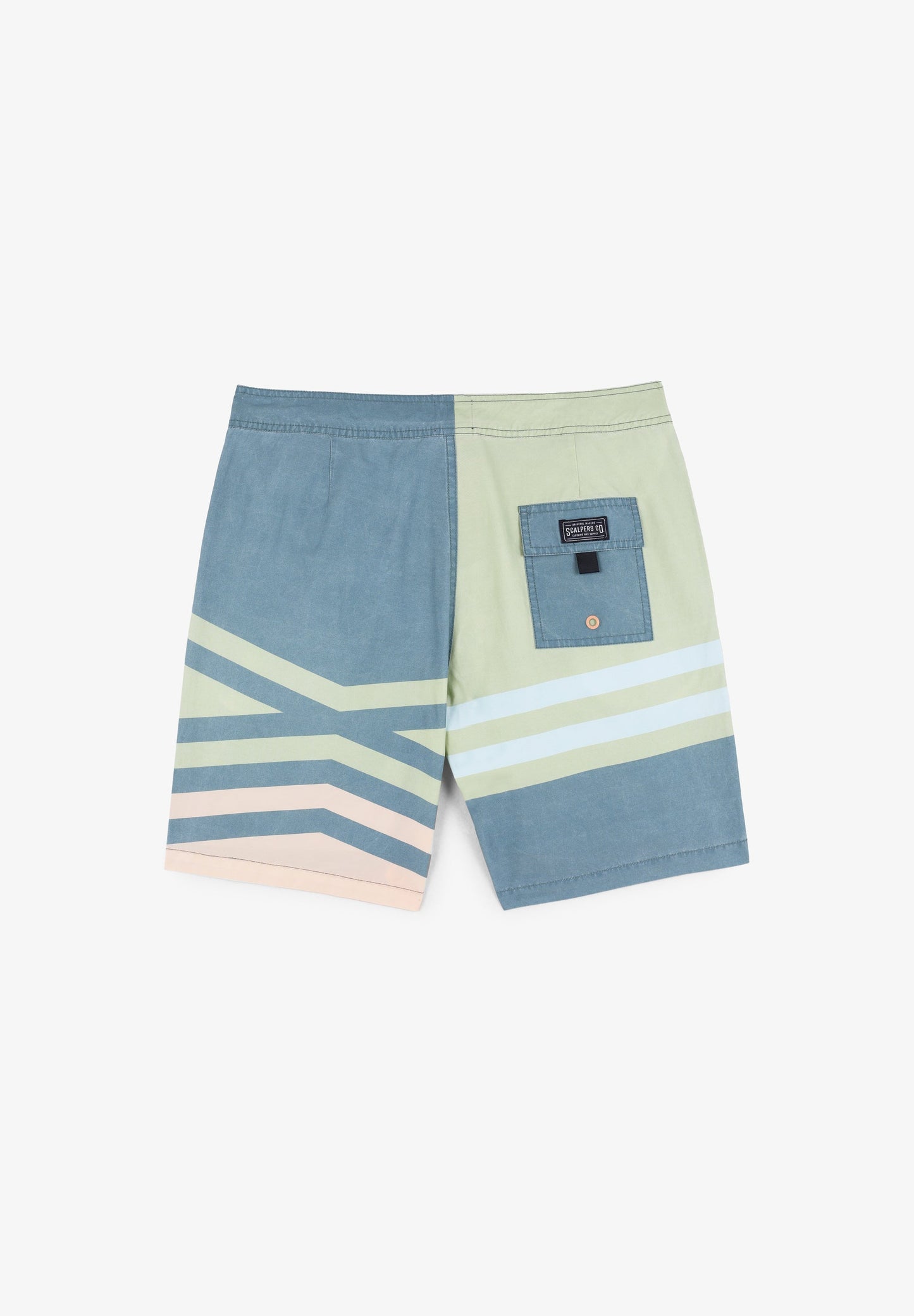 CONTRAST STRIPED SWIMMING TRUNKS