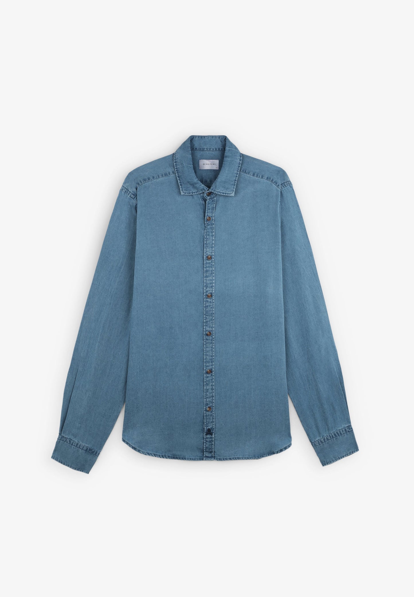 DENIM SHIRT WITH SKULL FLAP