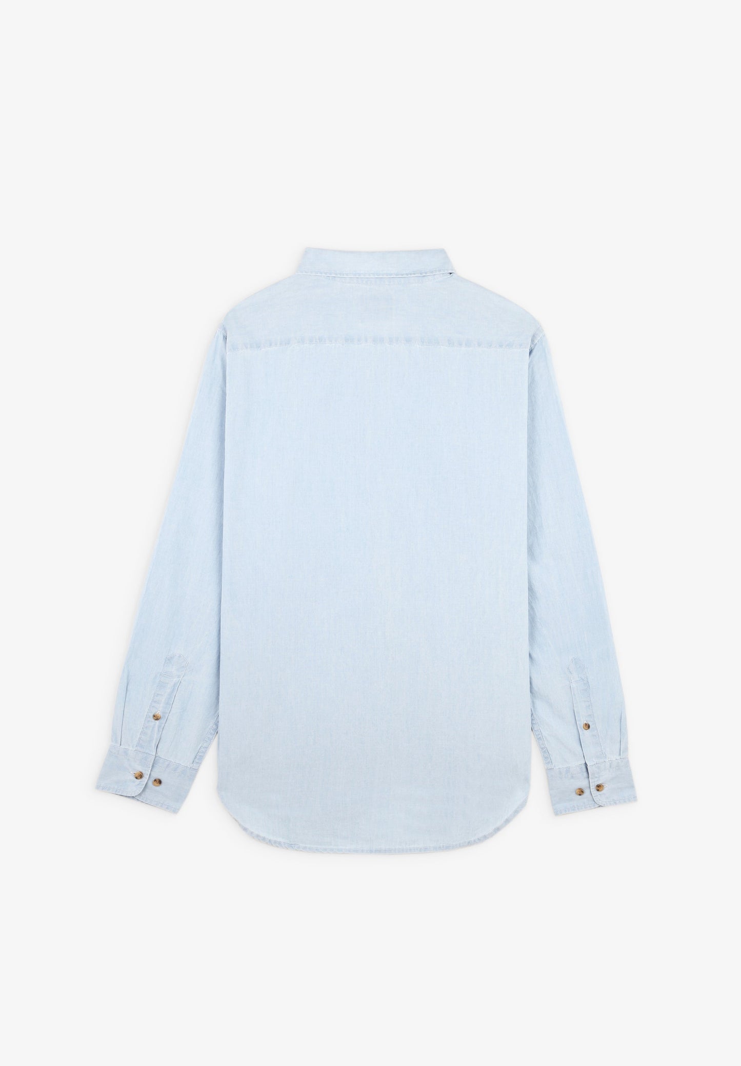 CONTRAST DENIM SHIRT WITH BUTTONS