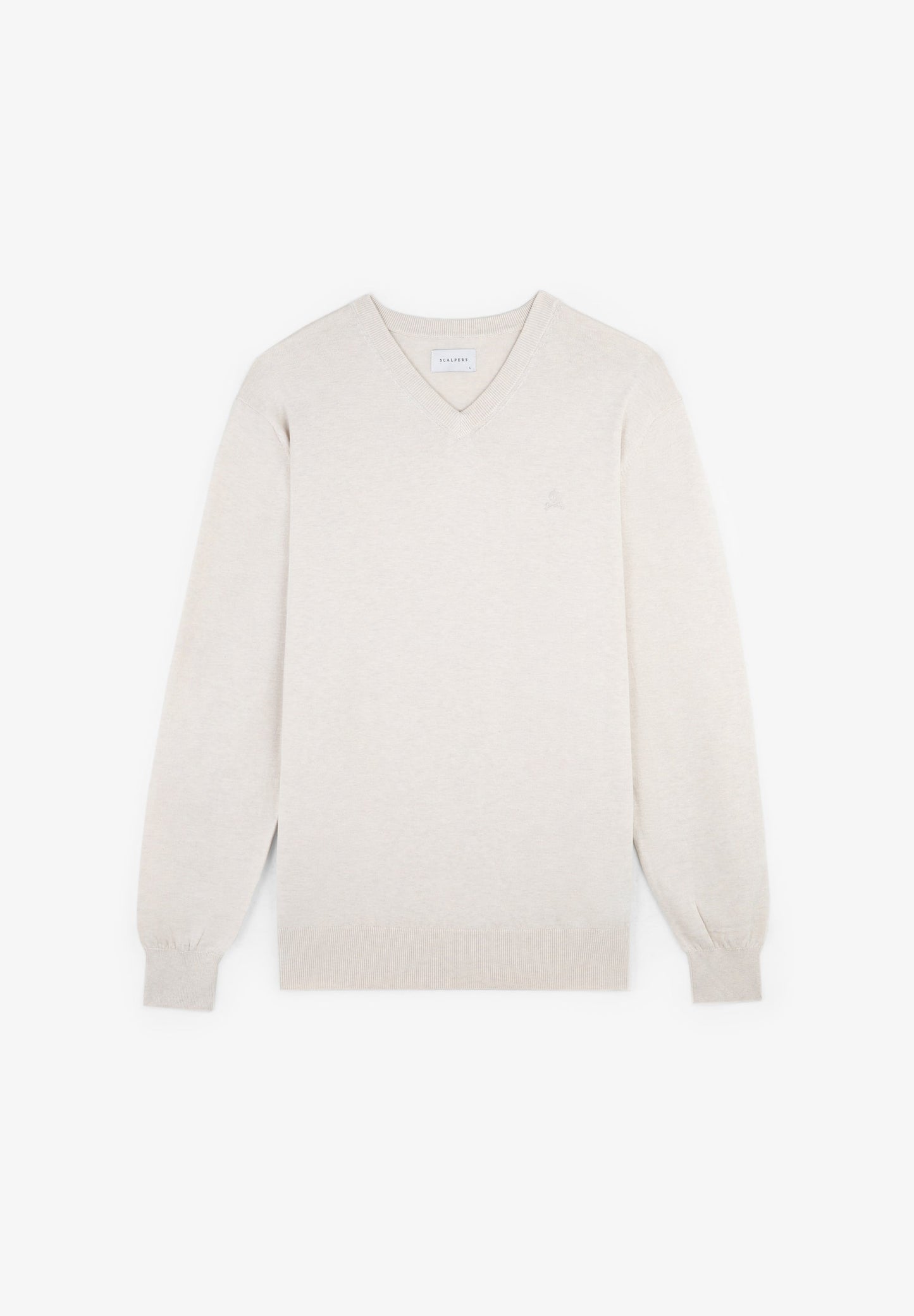 V-NECK SWEATER WITH SKULL