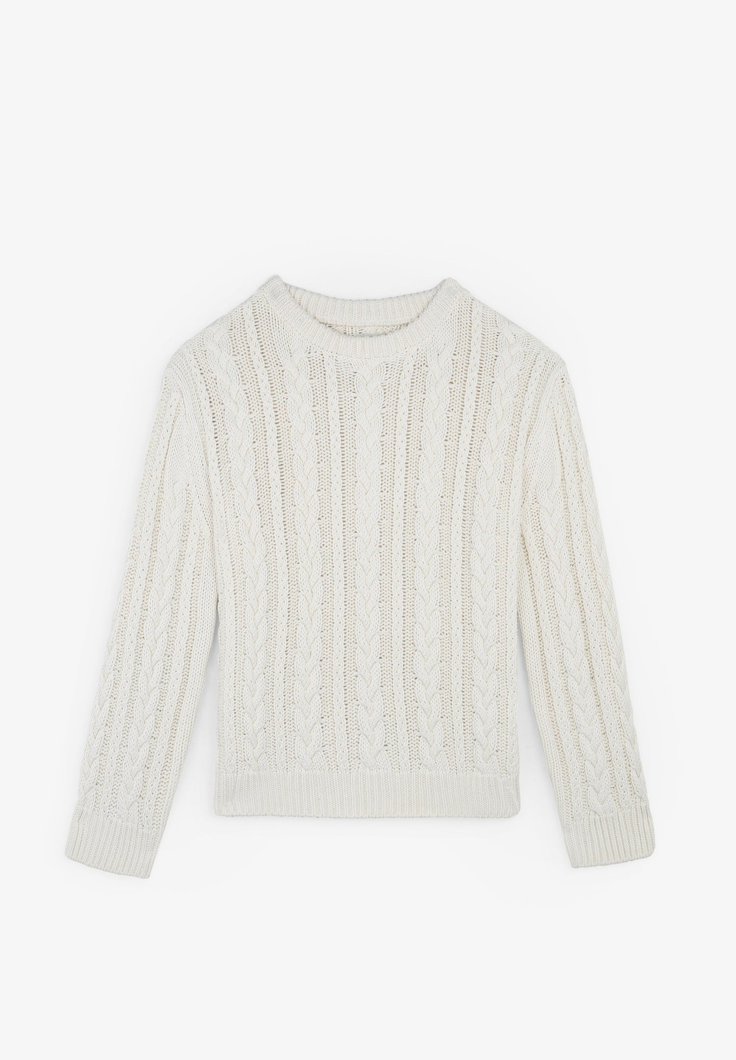 CABLE-KNIT SWEATER
